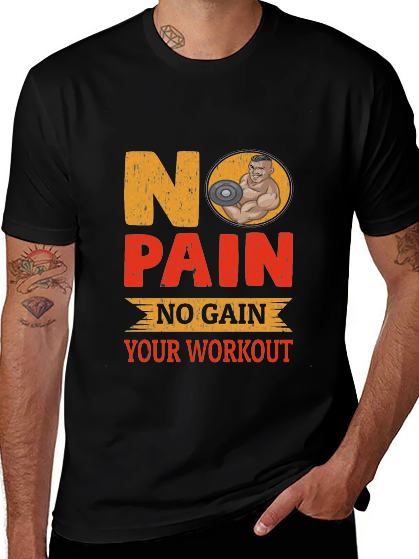 No Pain No Gain Workout T-Shirt