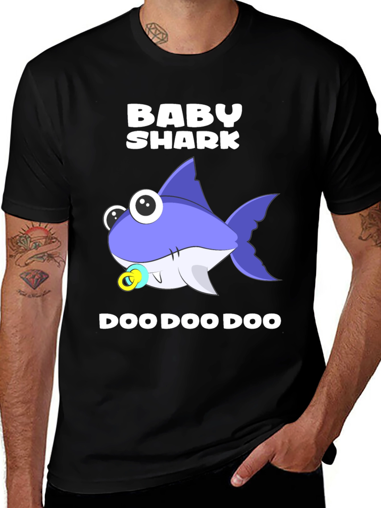 Variant 11 of Baby Shark Doo Doo Doo Black Graphic Tee