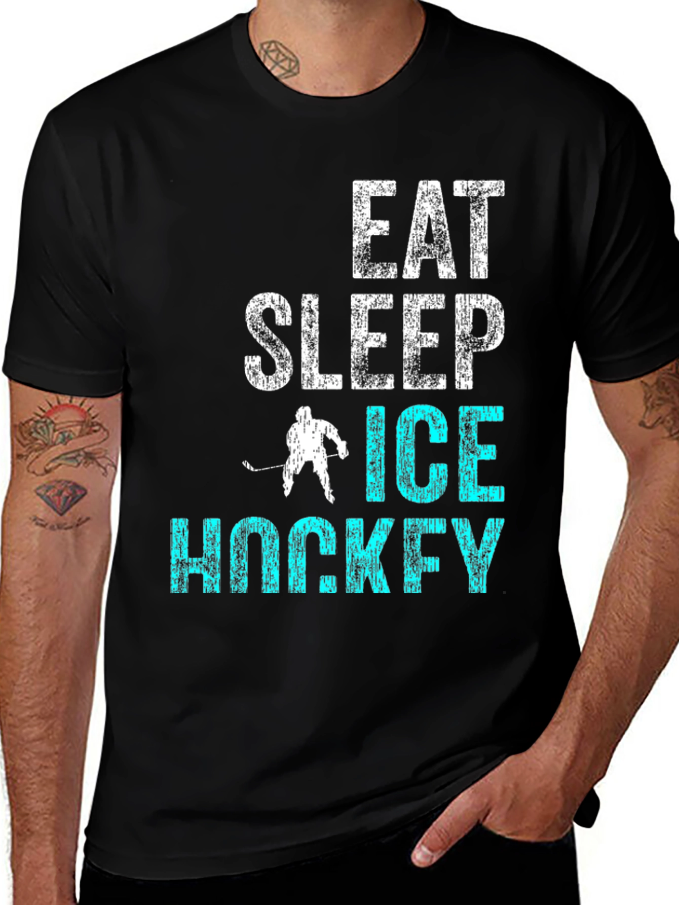 Variant 13 of Eat Sleep Ice Hockey T-Shirt