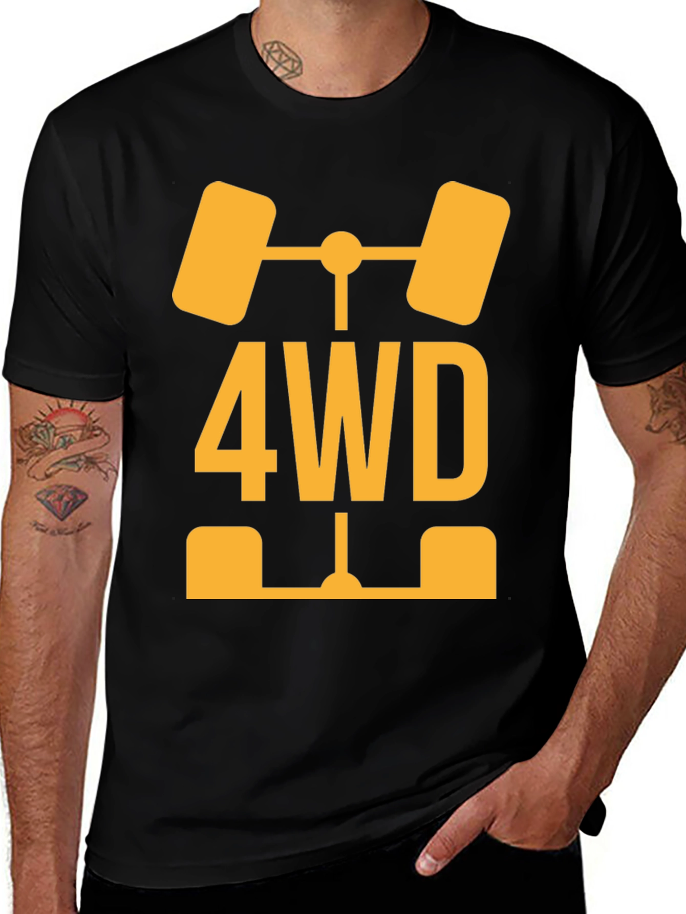 Variant 22 of 4WD Off-Road Vehicle T-Shirt - Black