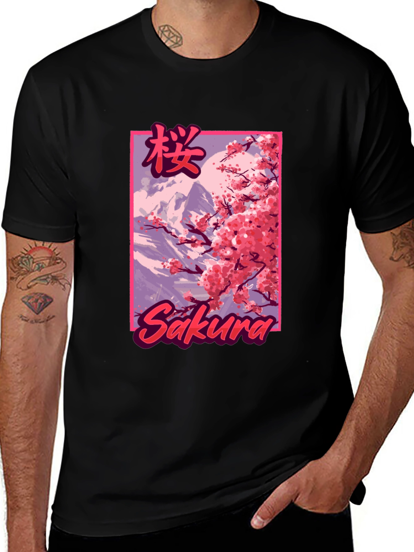 Variant 18 of Sakura Blossom Graphic T-Shirt - Japanese Cherry Design