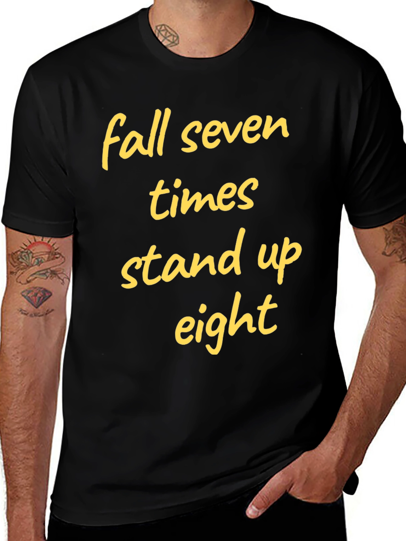 Variant 13 of Motivational Fall Seven Times Stand Up Eight T-Shirt