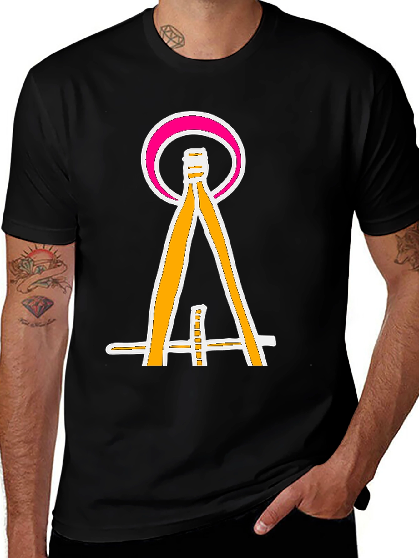 Variant 9 of Abstract Graphic Black T-Shirt