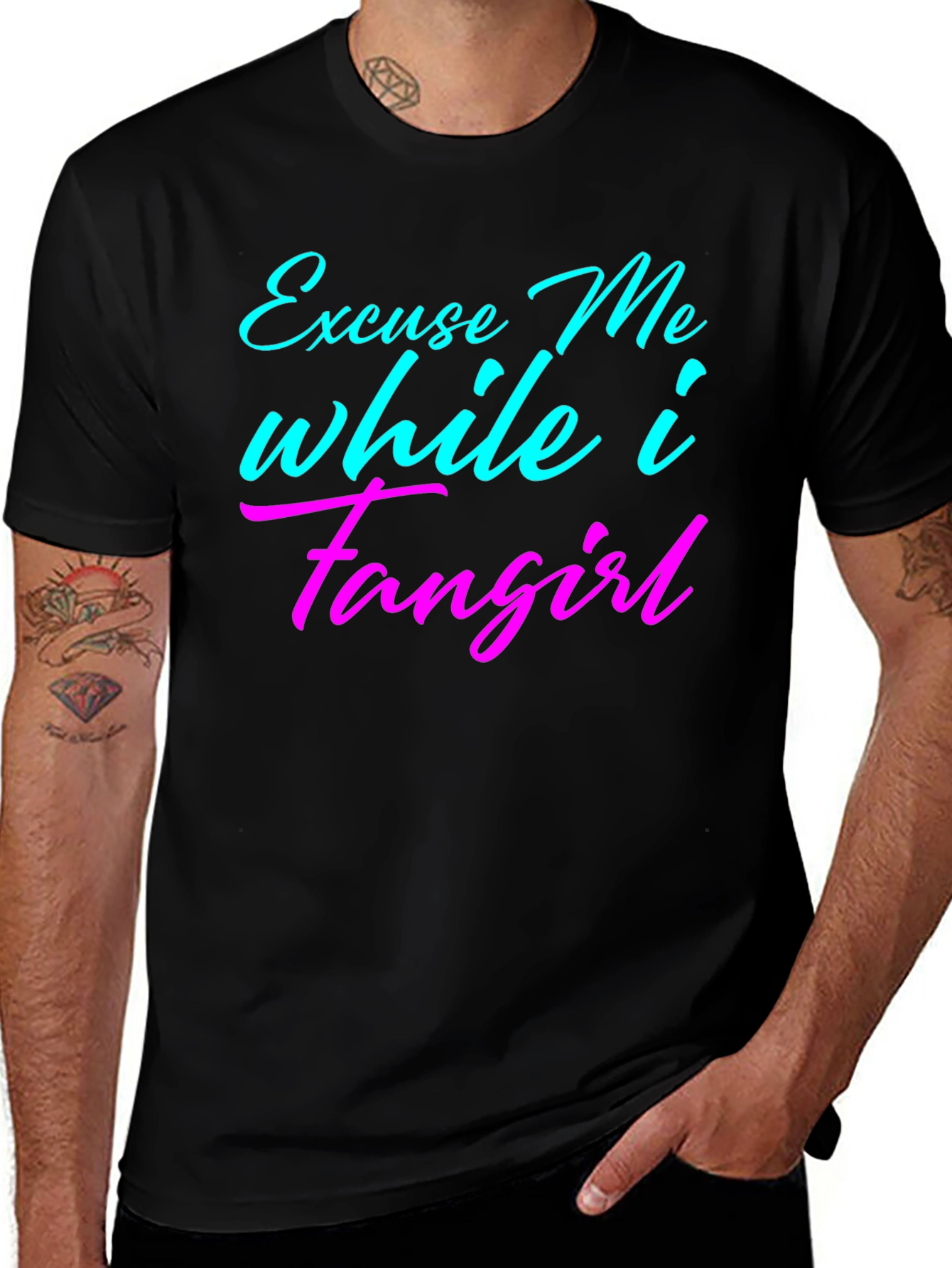 Variant 11 of Excuse Me While I Fangirl T-Shirt
