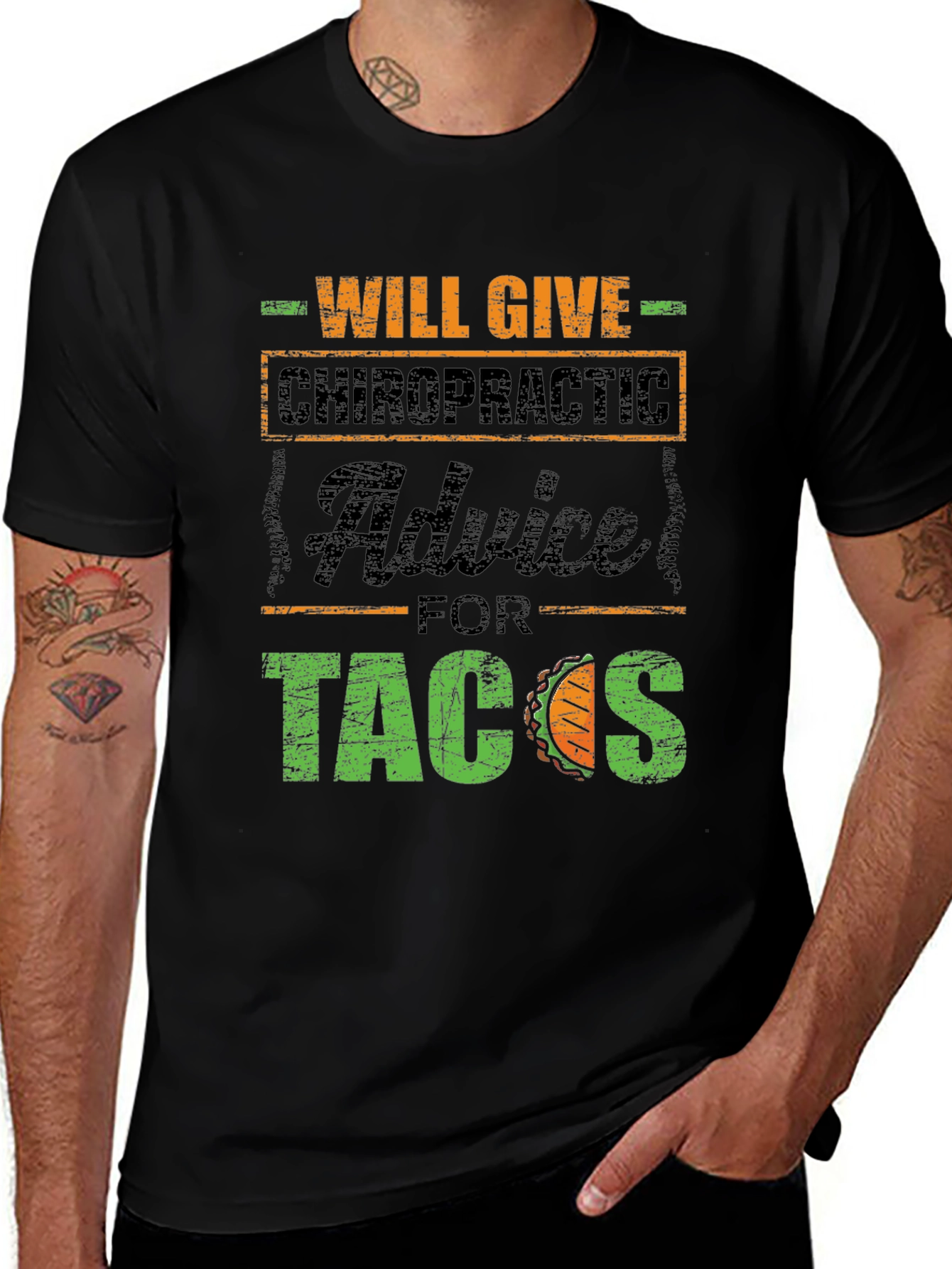 Variant 12 of Chiropractic Advice for Tacos T-Shirt