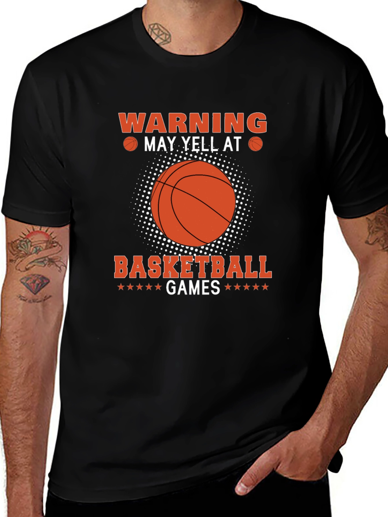 Warning May Yell At Basketball Games T-Shirt