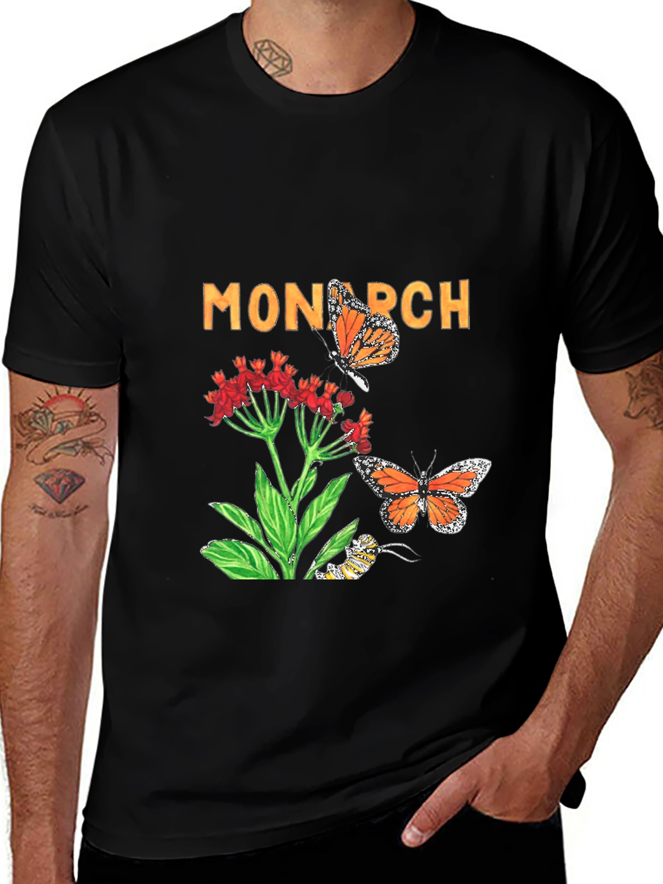 Monarch Butterfly Graphic Tee - Nature Lover T-Shirt