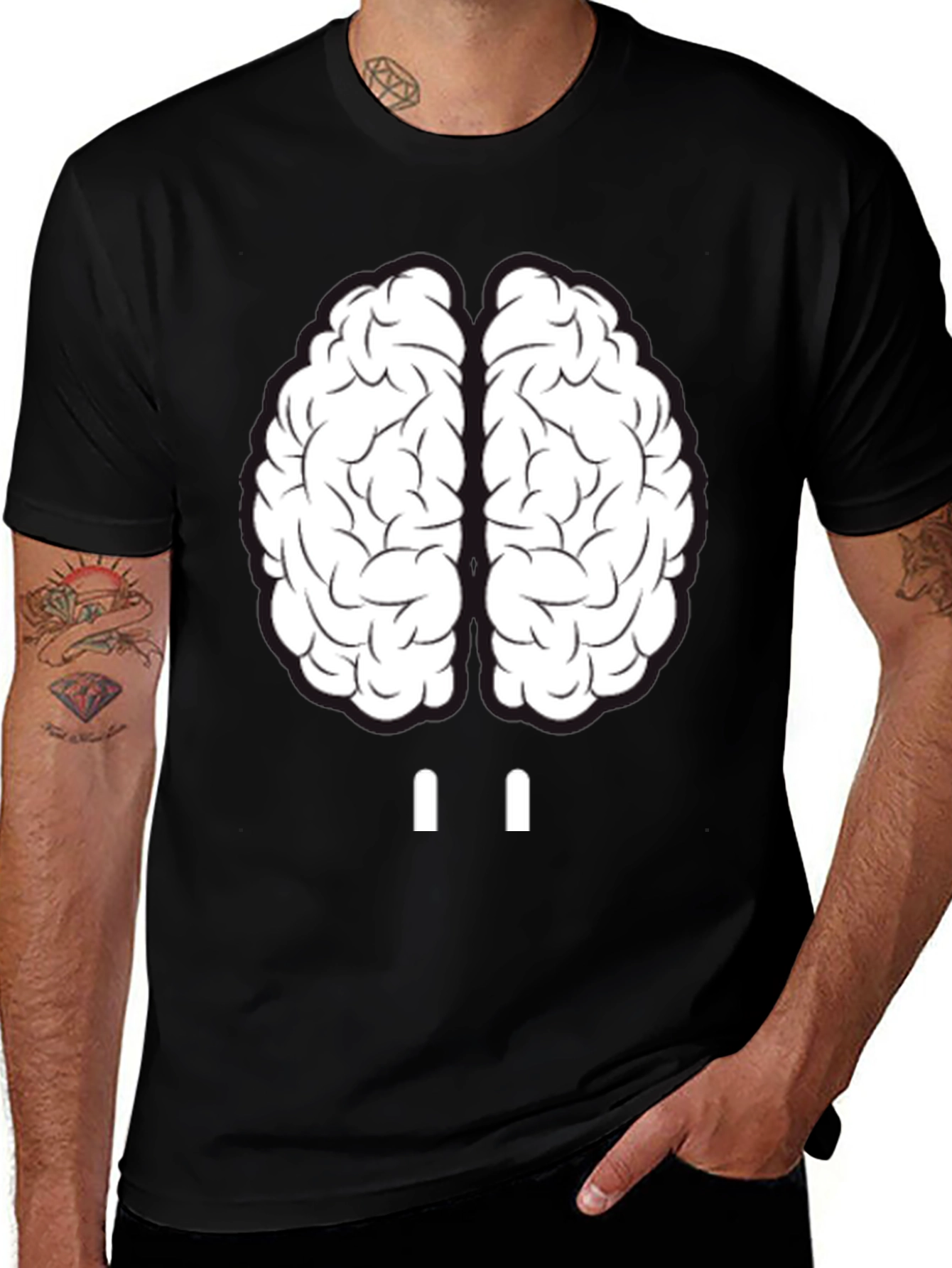 Variant 7 of Brain Graphic Tee - Unisex Crew Neck T-Shirt