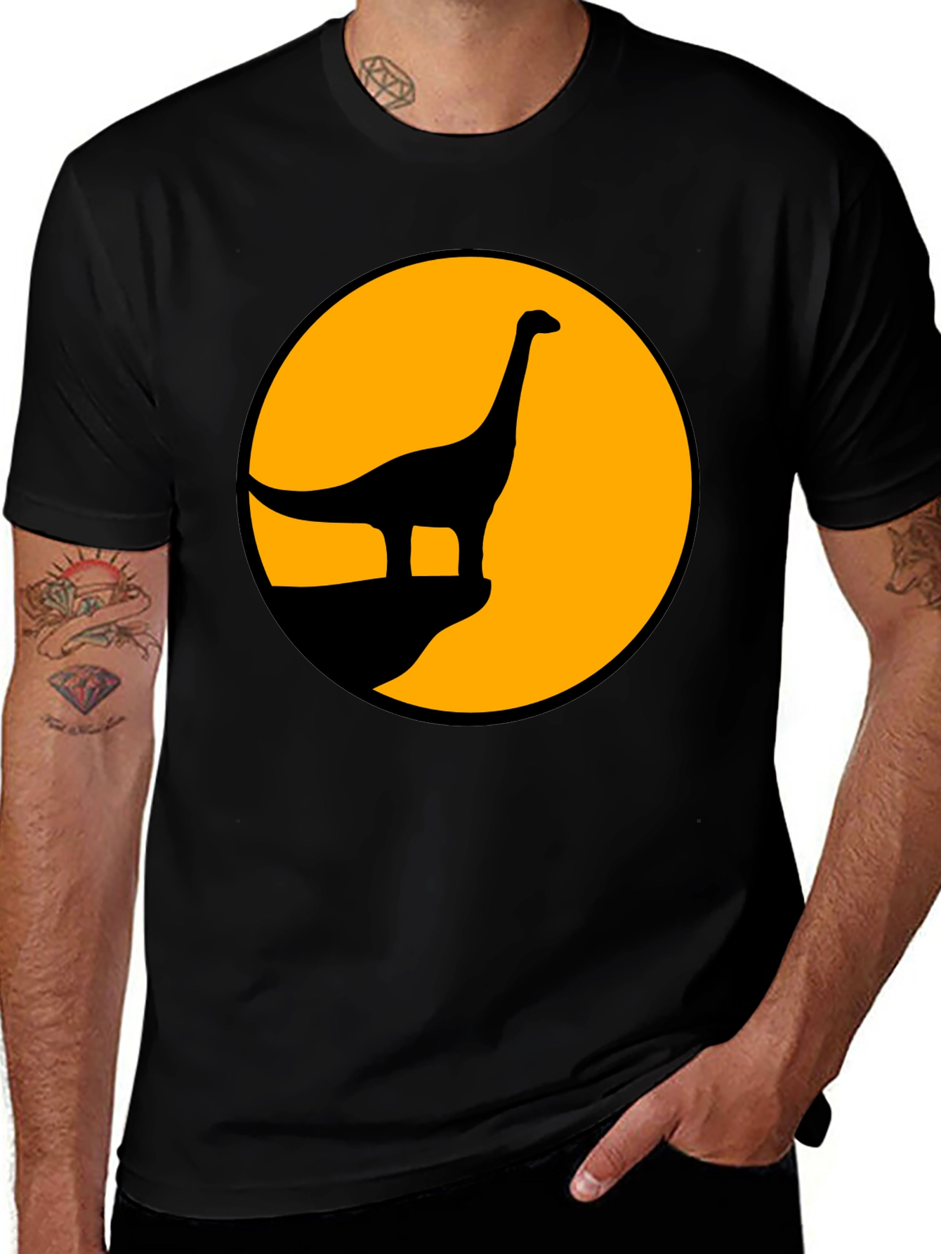 Variant 14 of Dino Silhouette Graphic Tee