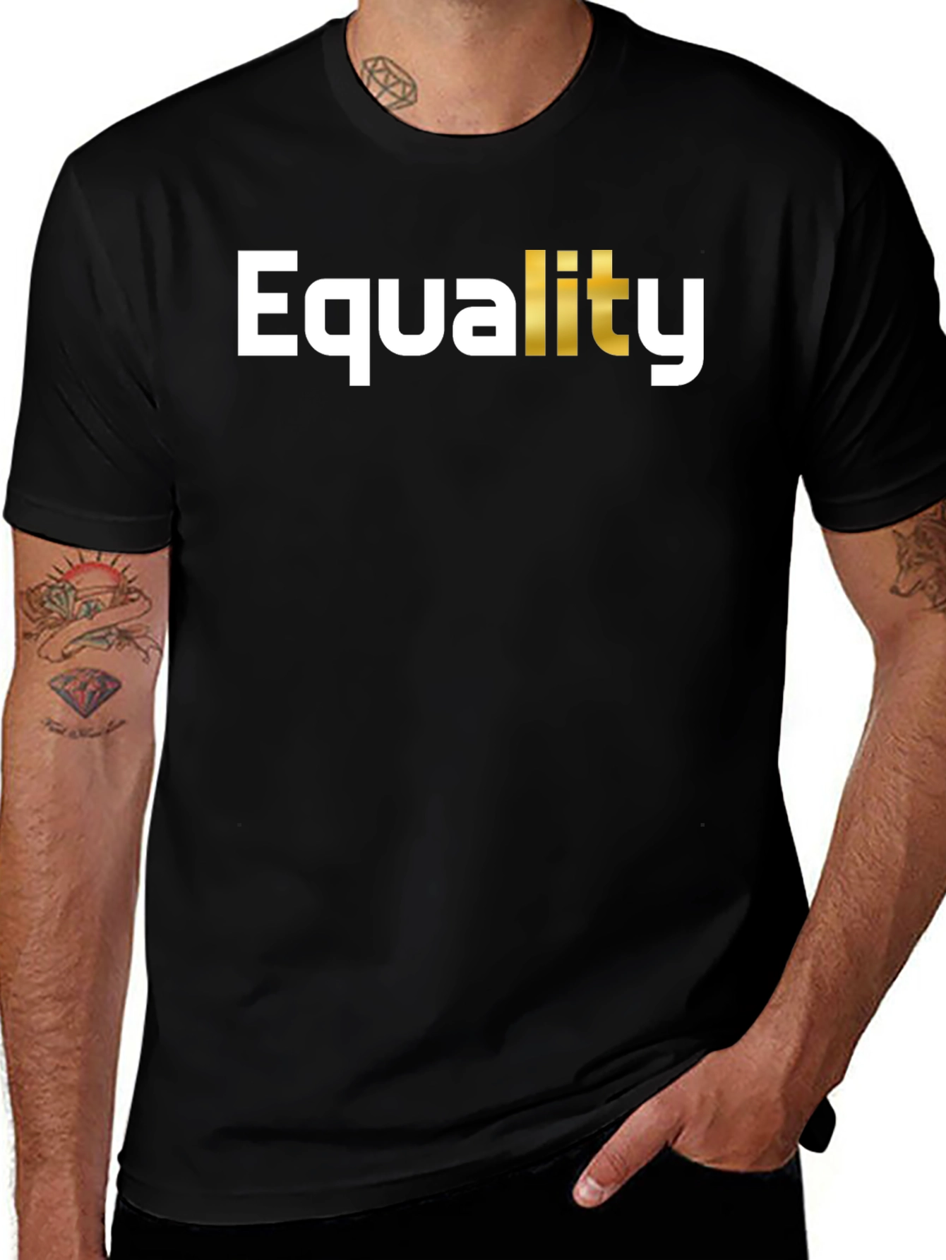 Variant 25 of Equality Graphic T-Shirt - Black