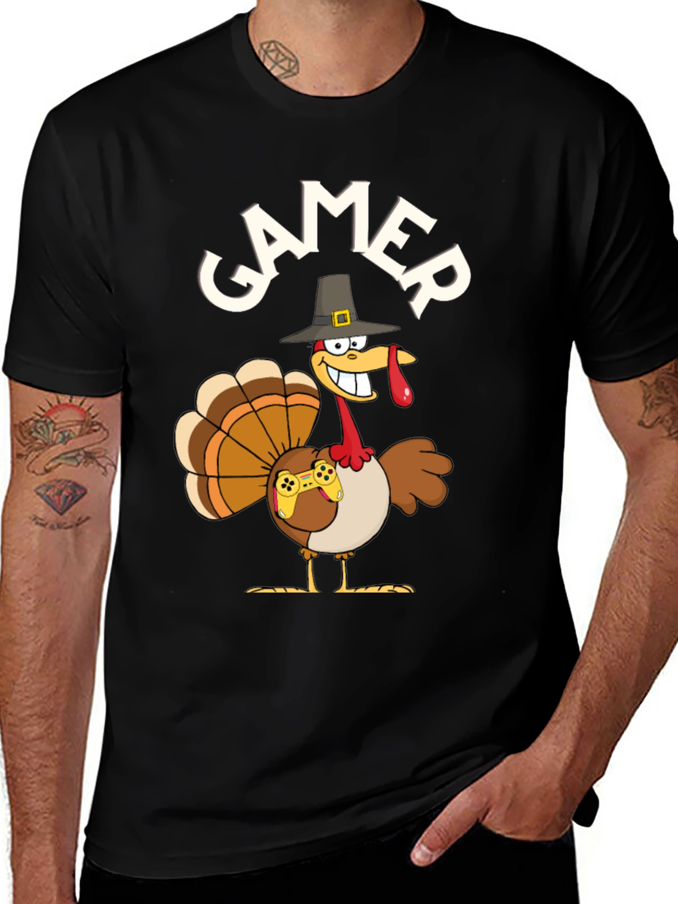 Gamer Turkey T-Shirt - Thanksgiving Gaming