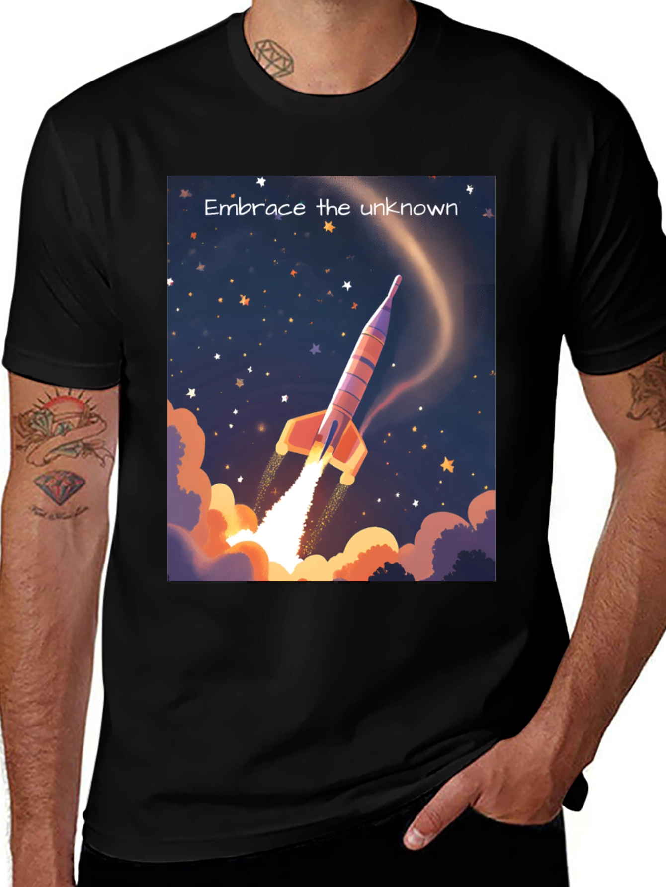 Variant 17 of Embrace the Unknown Rocket T-Shirt