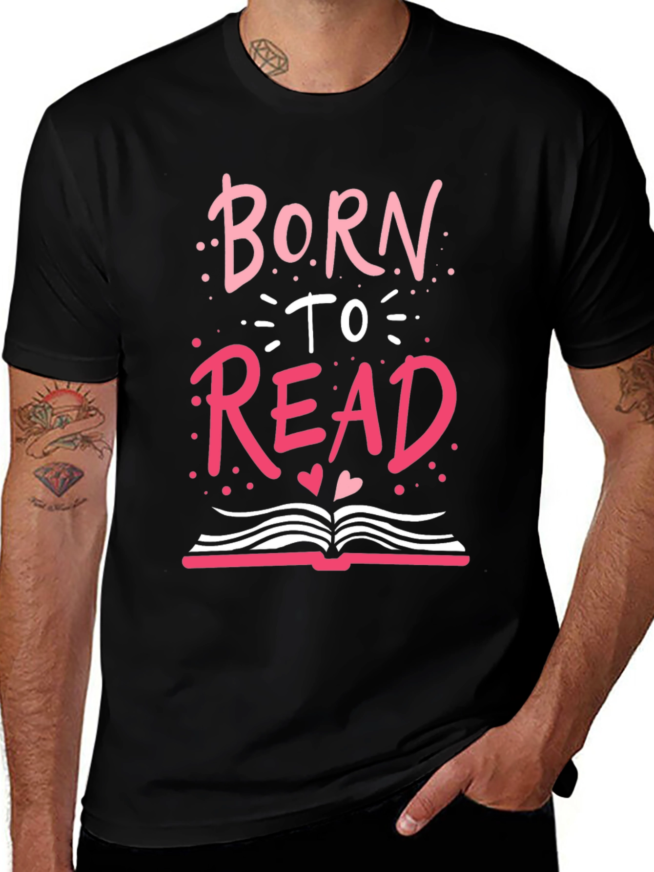 Variant 5 of Born to Read T-Shirt