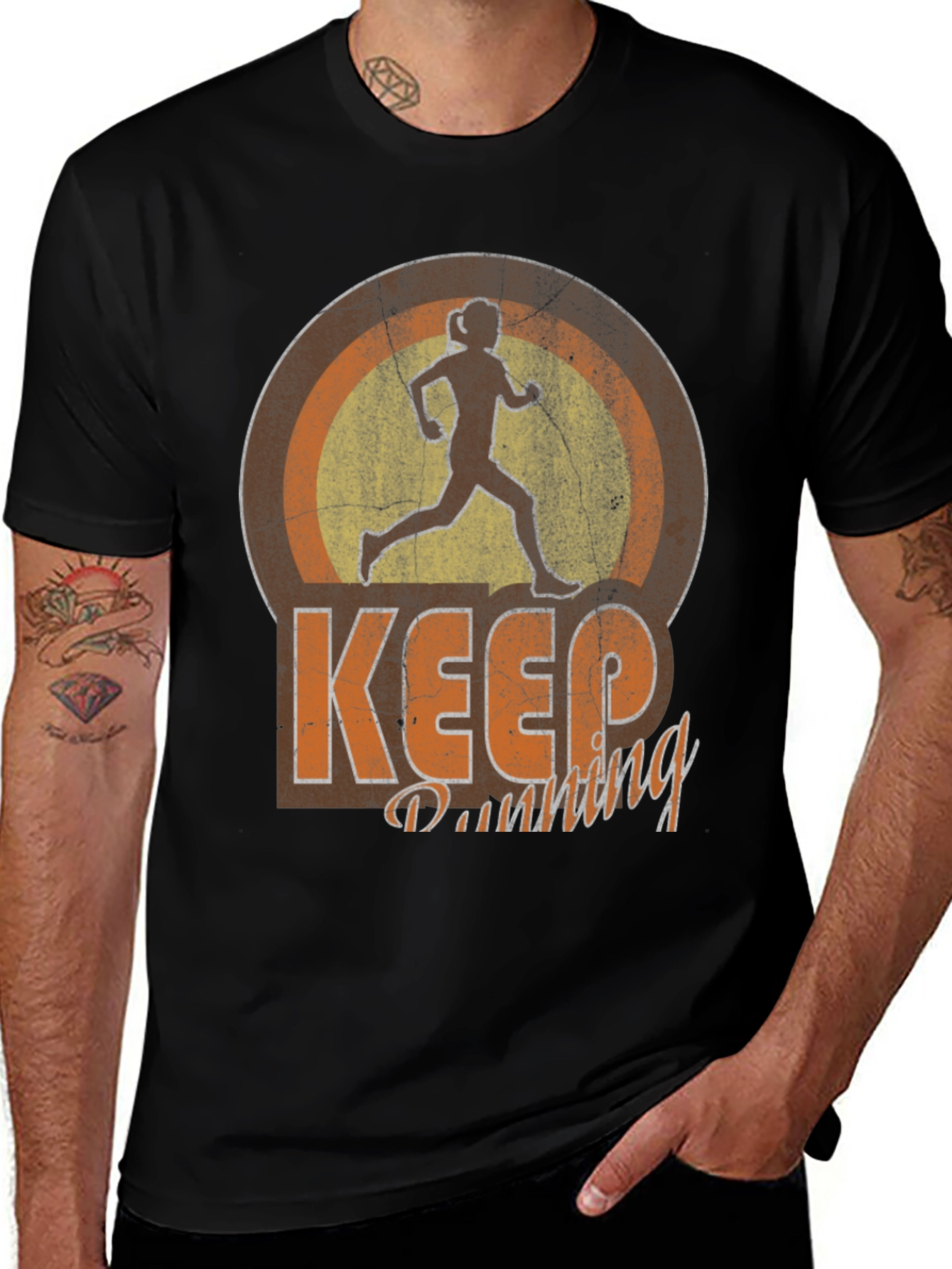 Variant 13 of Keep Running T-Shirt, Athletic Style Tee