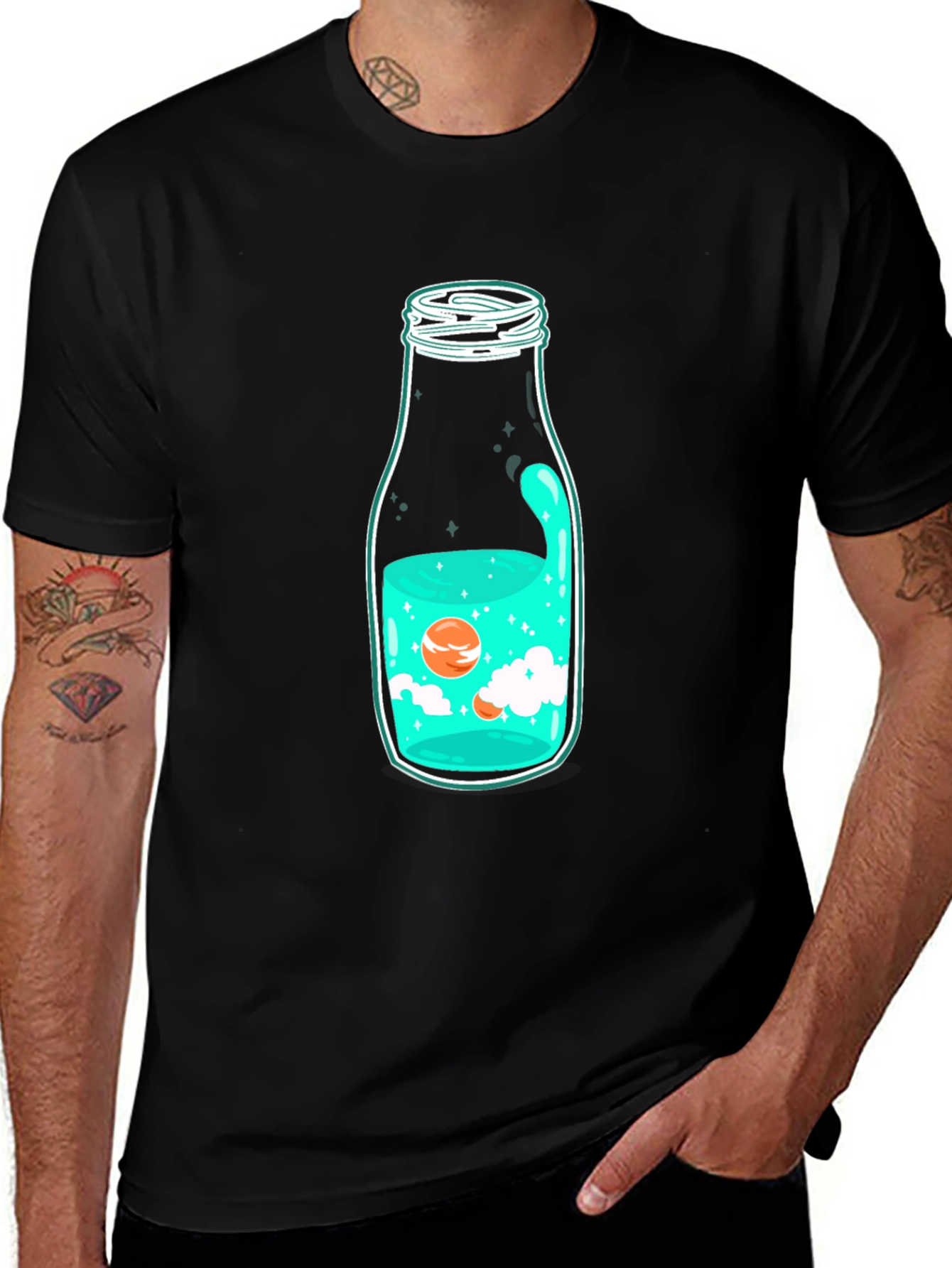 Variant 17 of Bottle Galaxy T-Shirt - Unique Graphic Tee