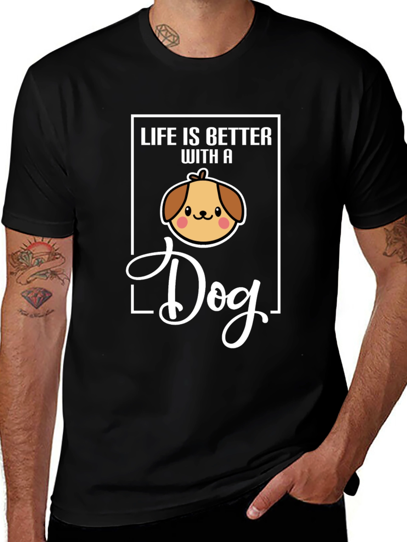 Variant 2 of Life is Better With A Dog T-Shirt