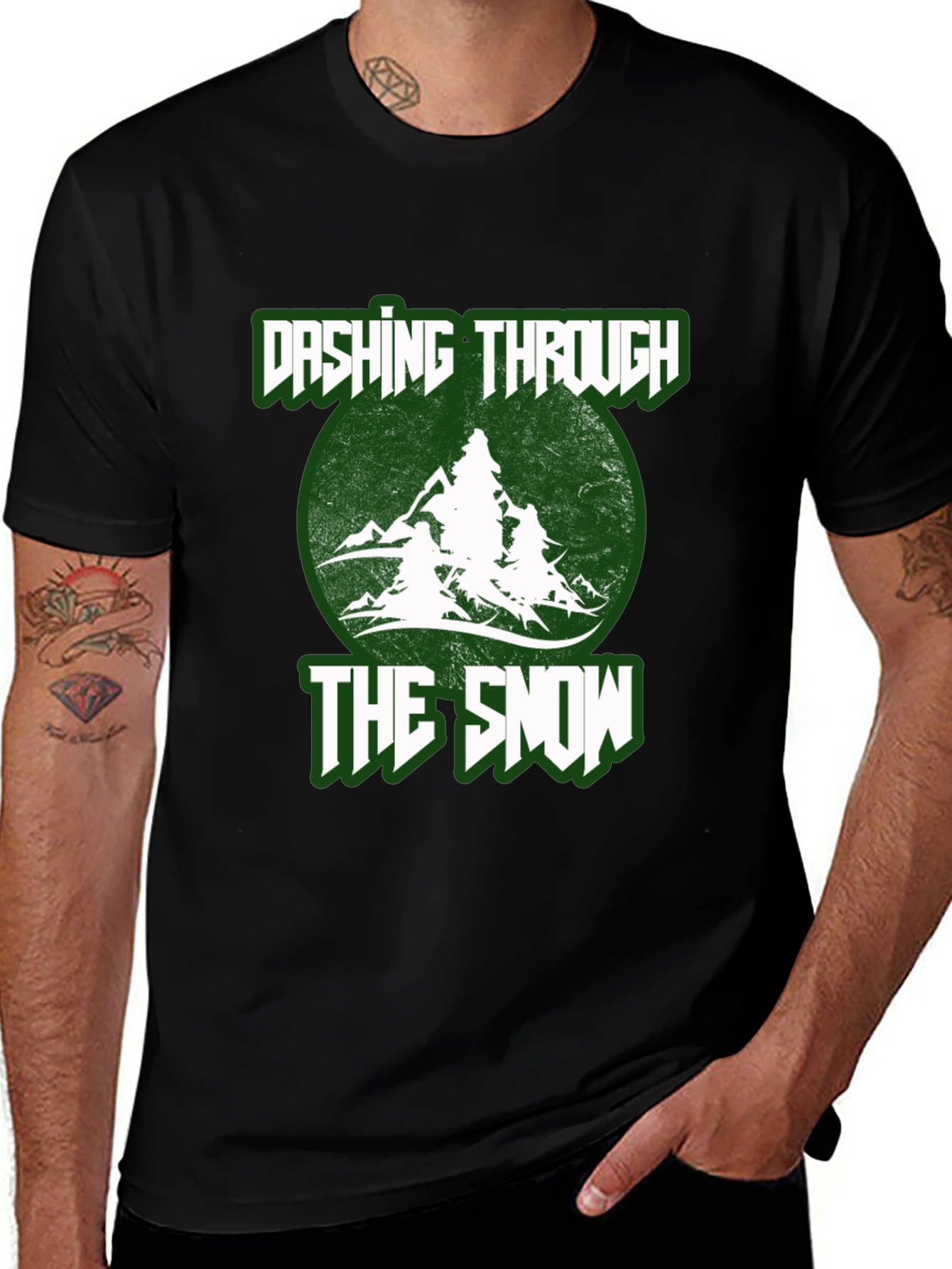 Variant 26 of Dashing Through The Snow Holiday T-Shirt
