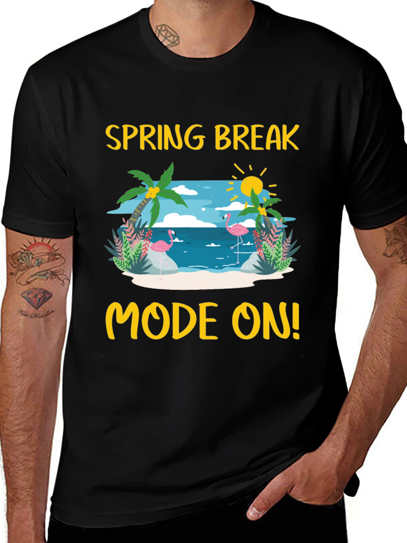 Variant 11 of Spring Break Mode On Graphic Tee