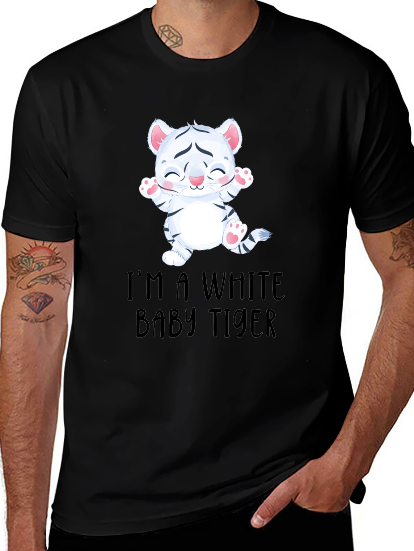 Variant 9 of I'm A White Baby Tiger T-Shirt