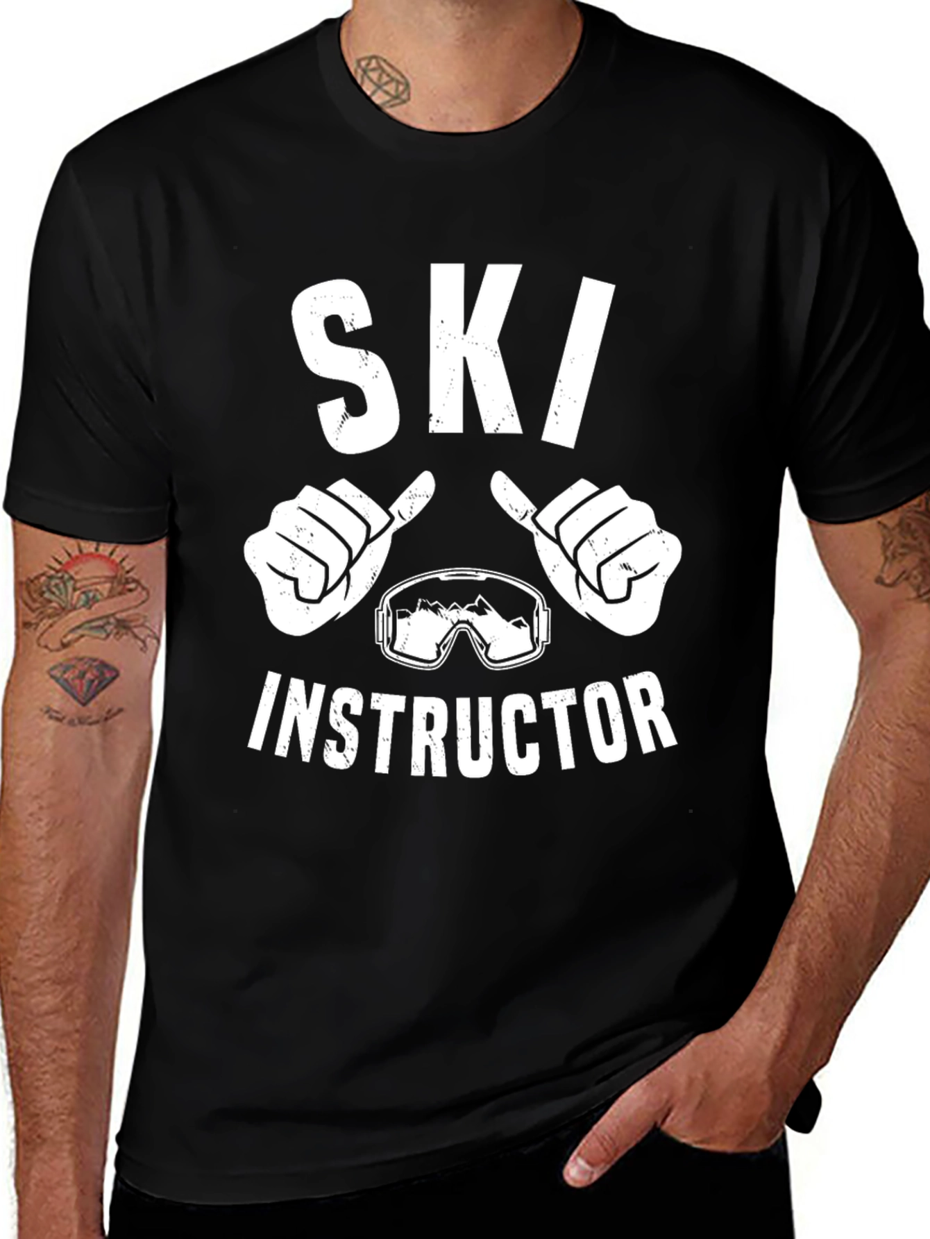 Variant 11 of Ski Instructor Graphic T-Shirt