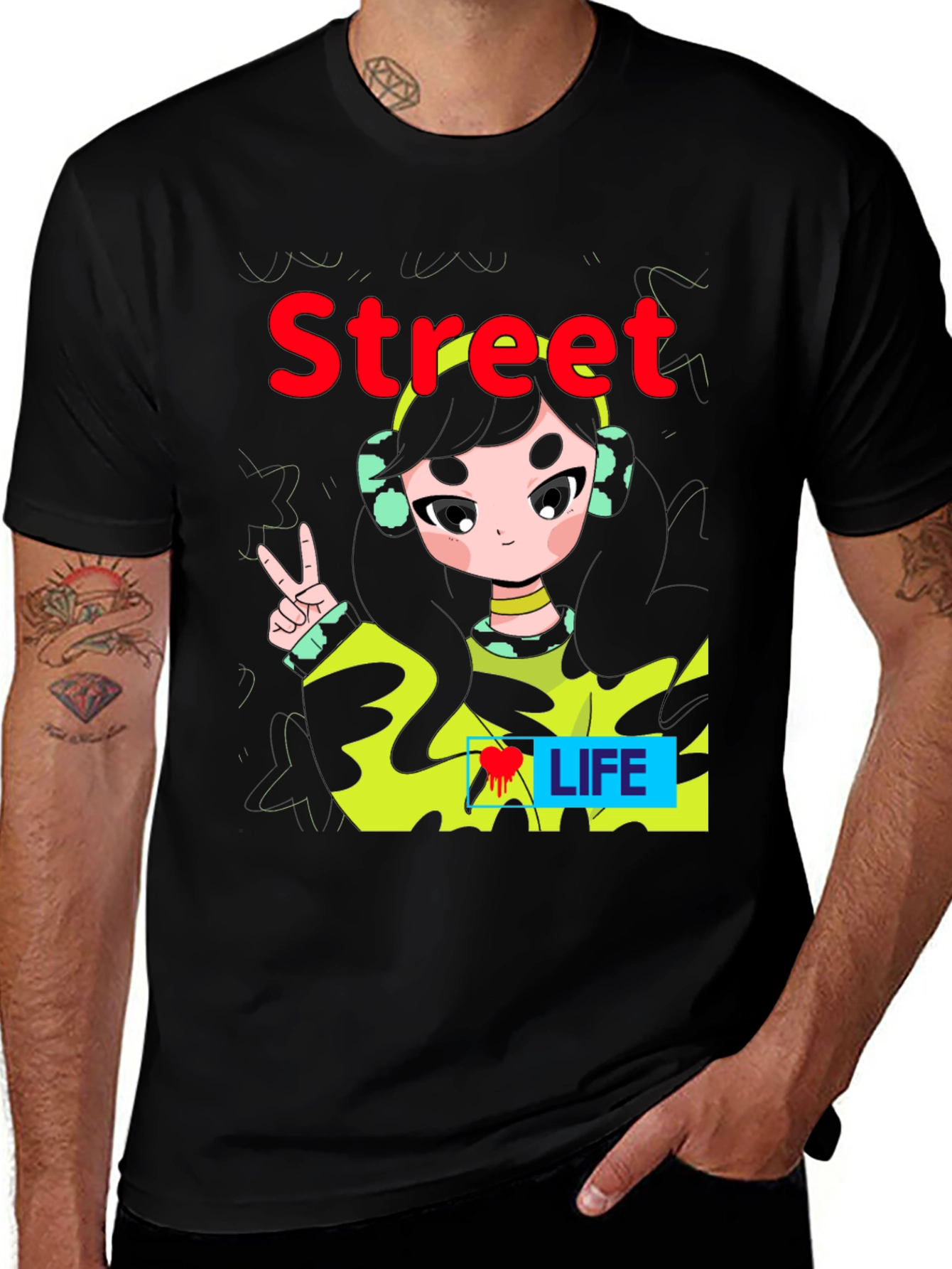 Variant 23 of Street Life Graphic Print T-Shirt