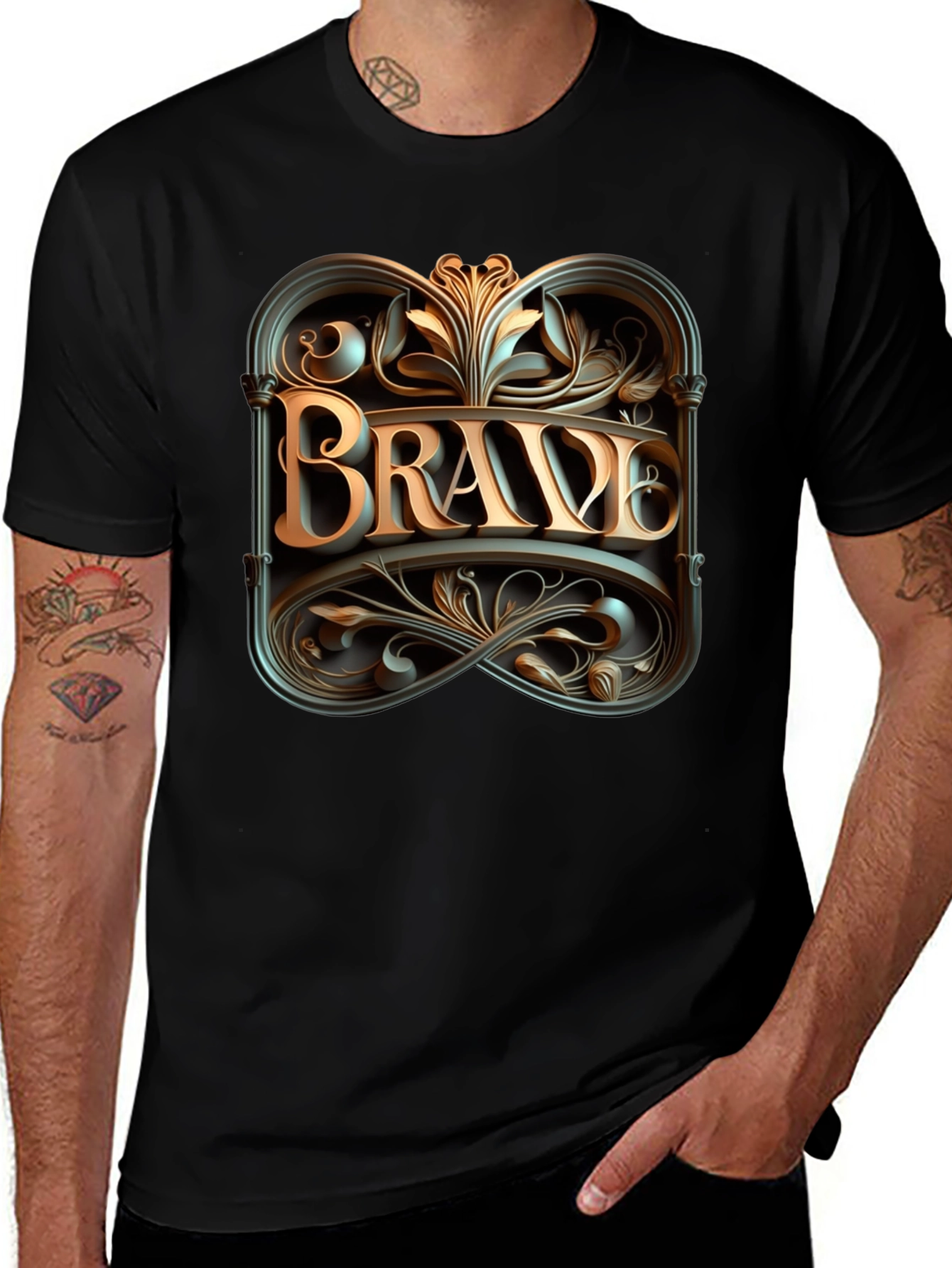 Variant 11 of Brave Graphic Tee - Stylish Comfort