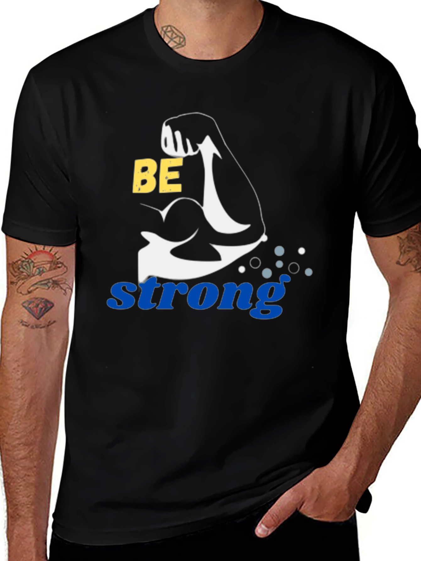 Variant 17 of Be Strong Graphic T-Shirt - Mens