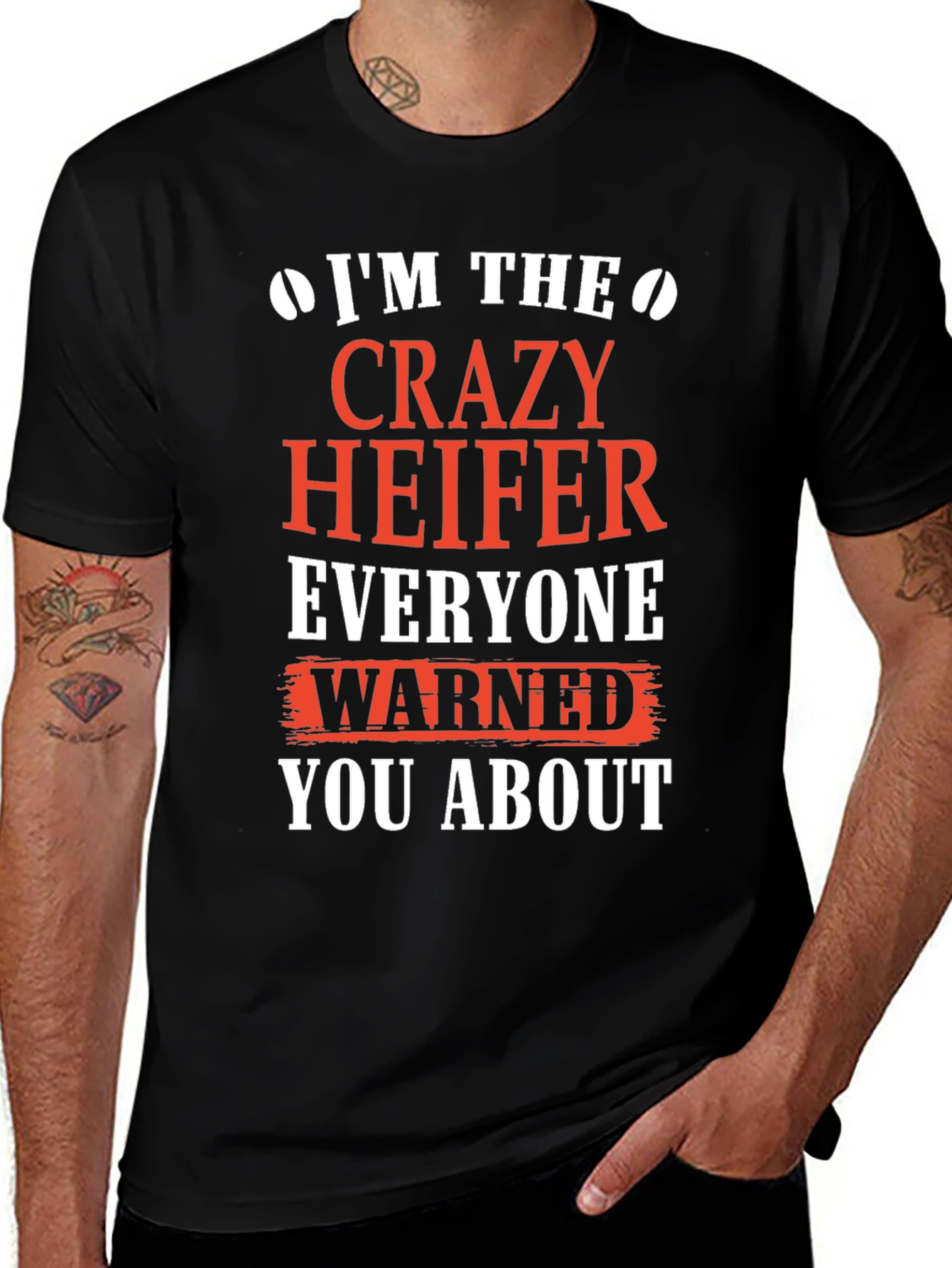 Variant 4 of Crazy Heifer Tee - Funny Women's T-Shirt