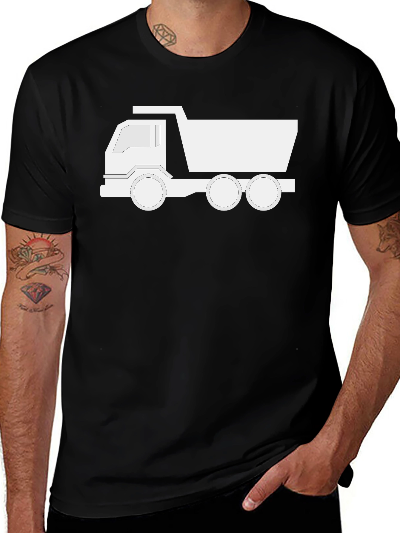 Variant 24 of Dump Truck Graphic Tee - Heavy Duty Comfort