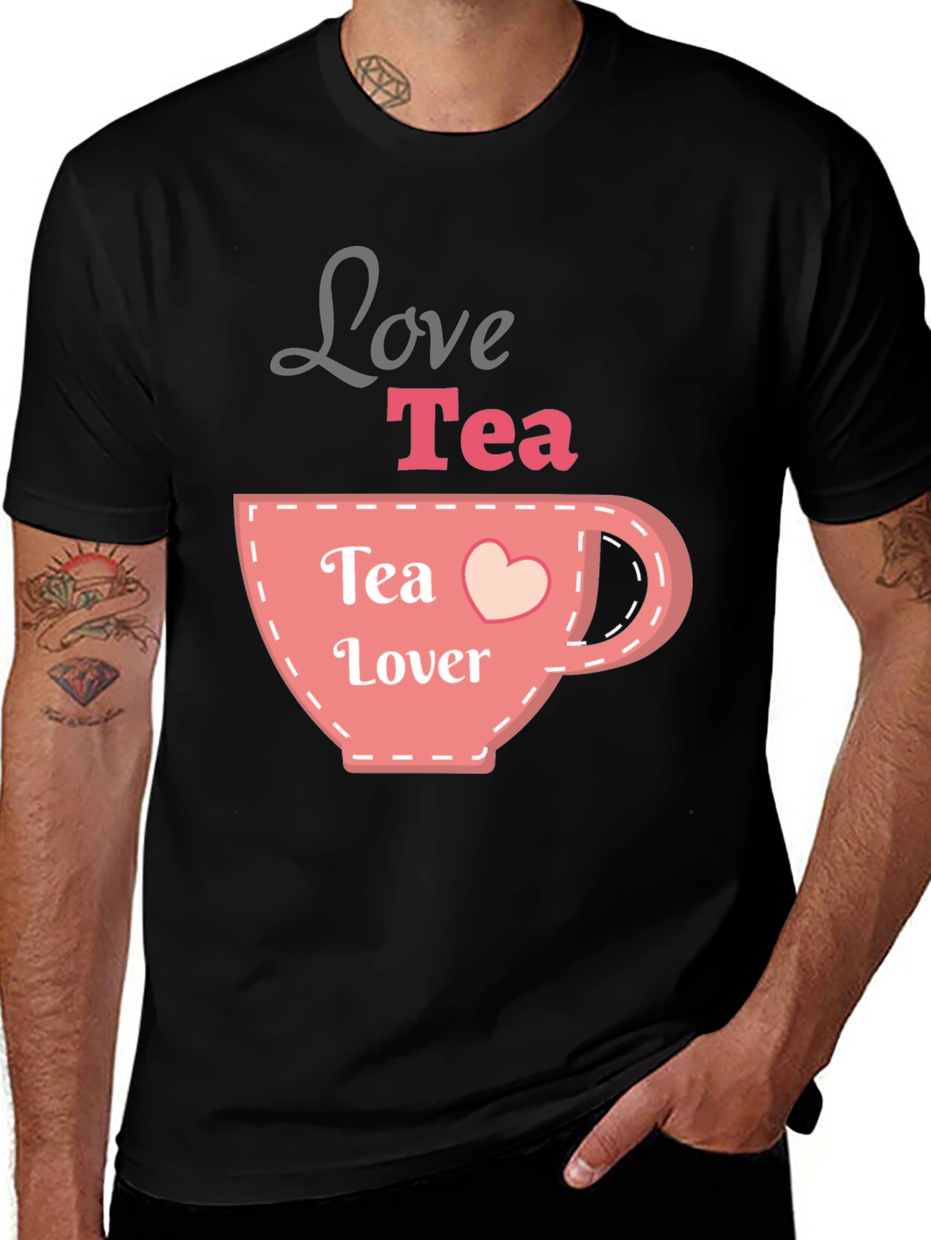 Variant 29 of Love Tea T-Shirt - Cute Tea Lover Design