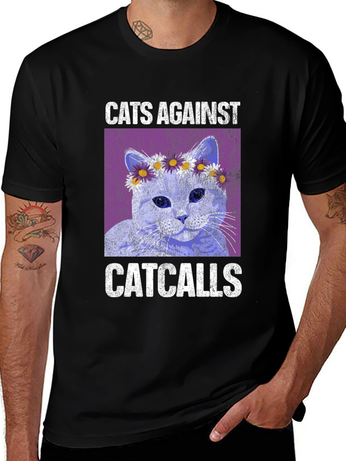 Variant 29 of Cats Against Catcalls Graphic Tee