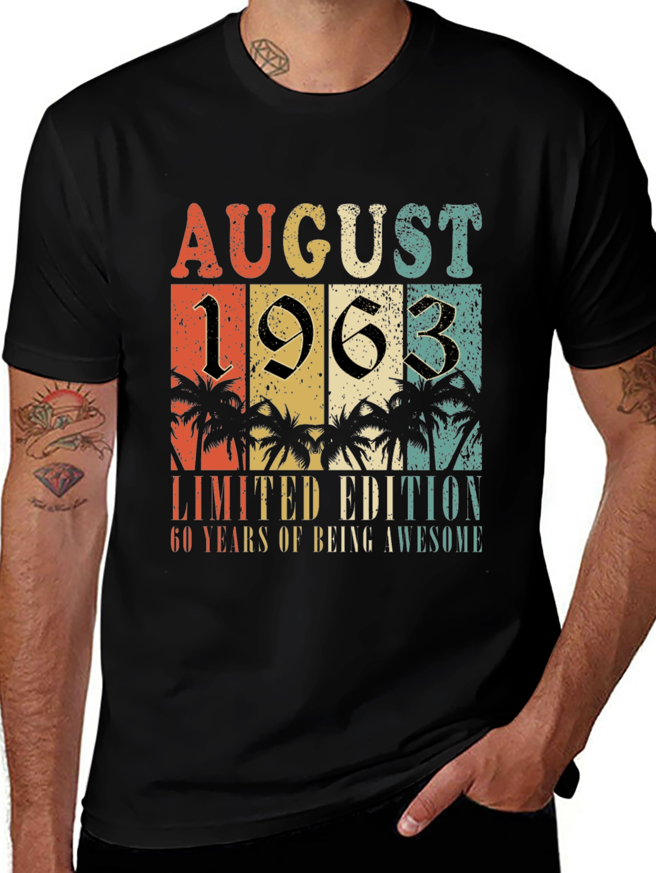 August 1963 Limited Edition 60 Years Awesome T-Shirt