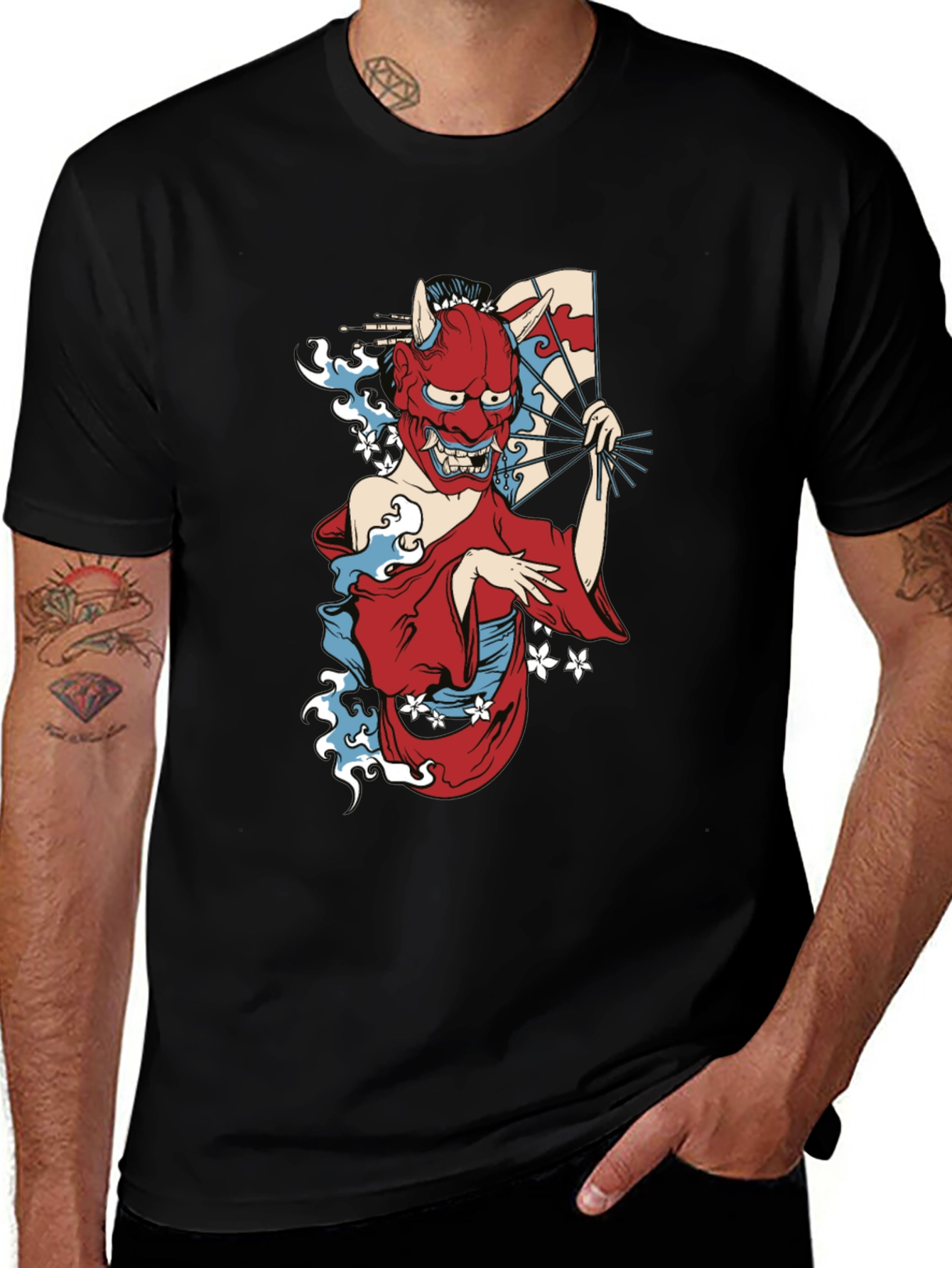 Oni Geisha T-Shirt - Japanese Demon Aesthetic