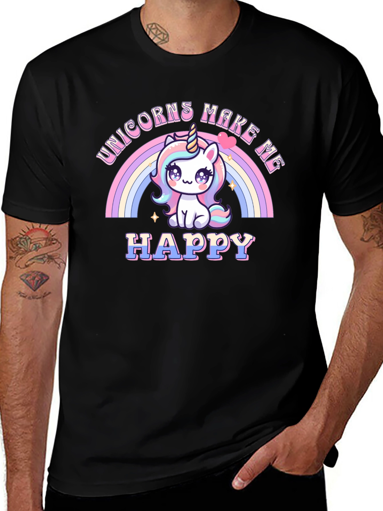 Variant 5 of Unicorns Make Me Happy T-Shirt