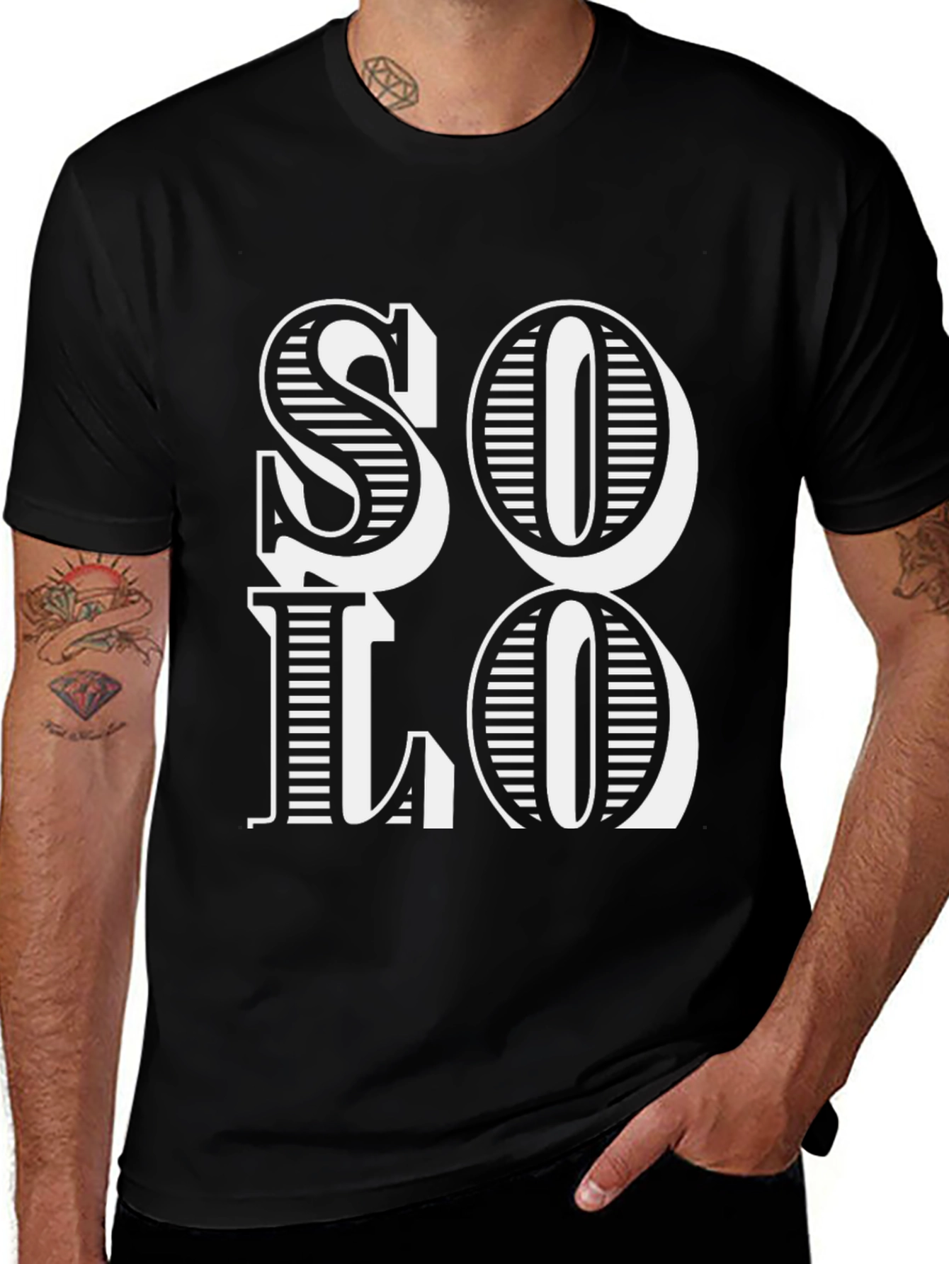 Variant 27 of Solo Graphic Tee - Casual Cotton T-Shirt