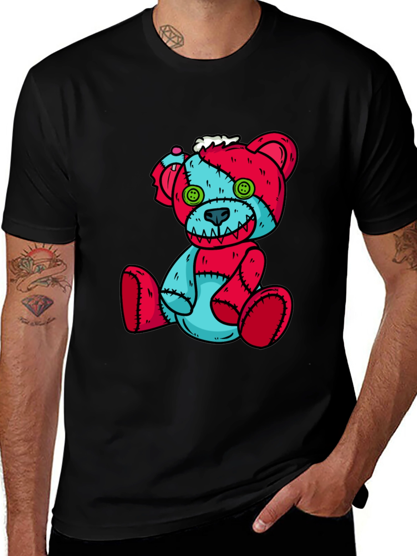 Variant 2 of Creepy Cute Teddy Bear T-Shirt