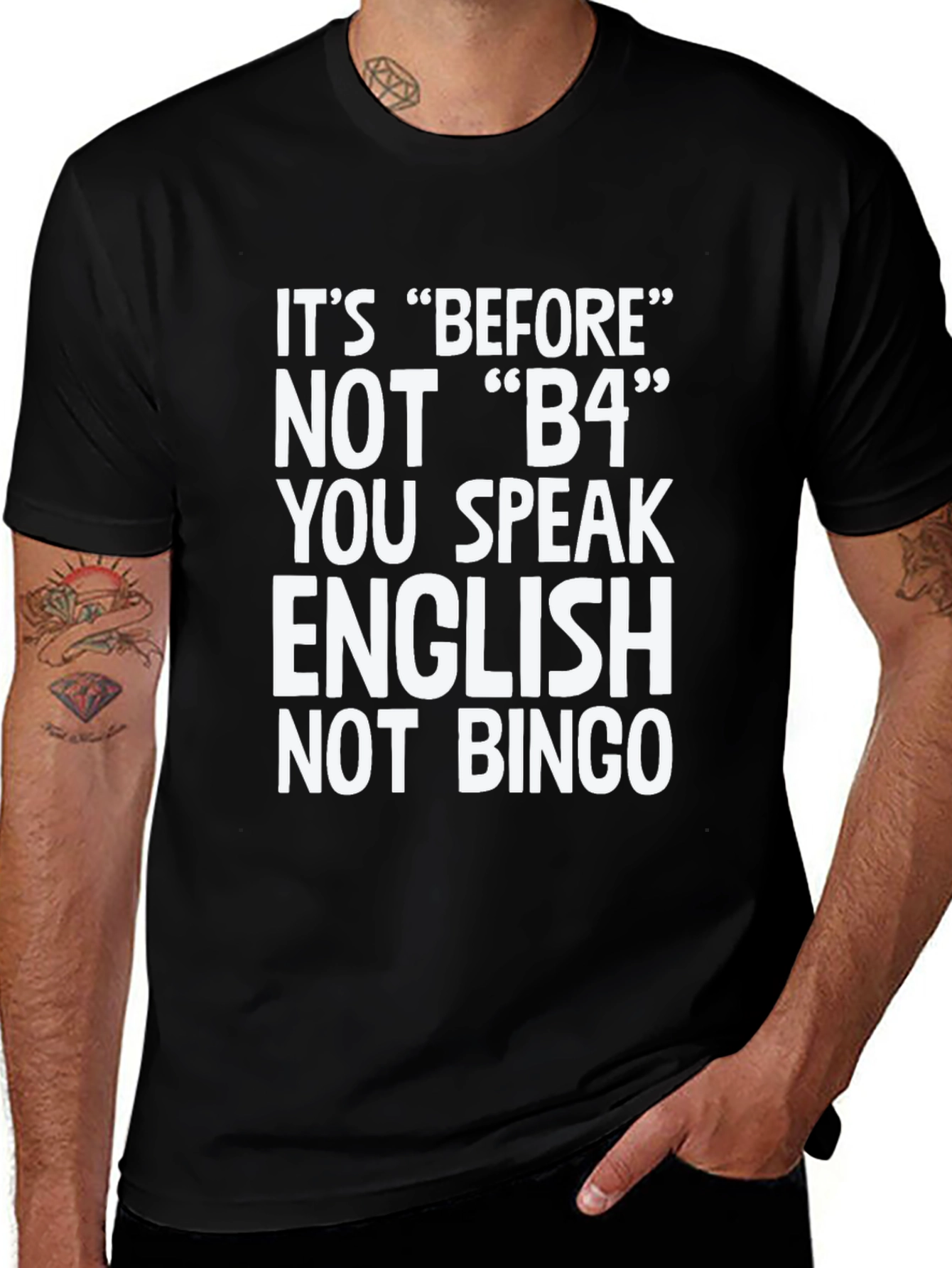 Variant 30 of Funny Grammar T-Shirt: Speak English Correctly