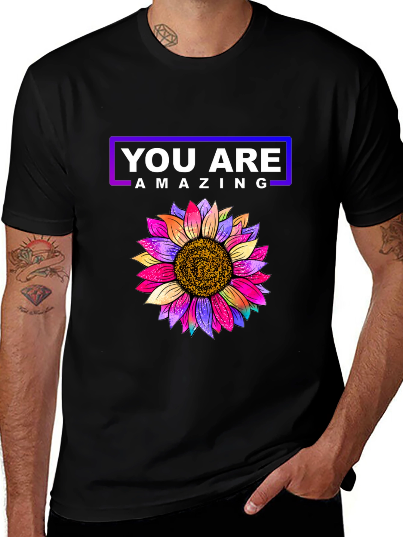 Variant 19 of You Are Amazing Sunflower Graphic Tee