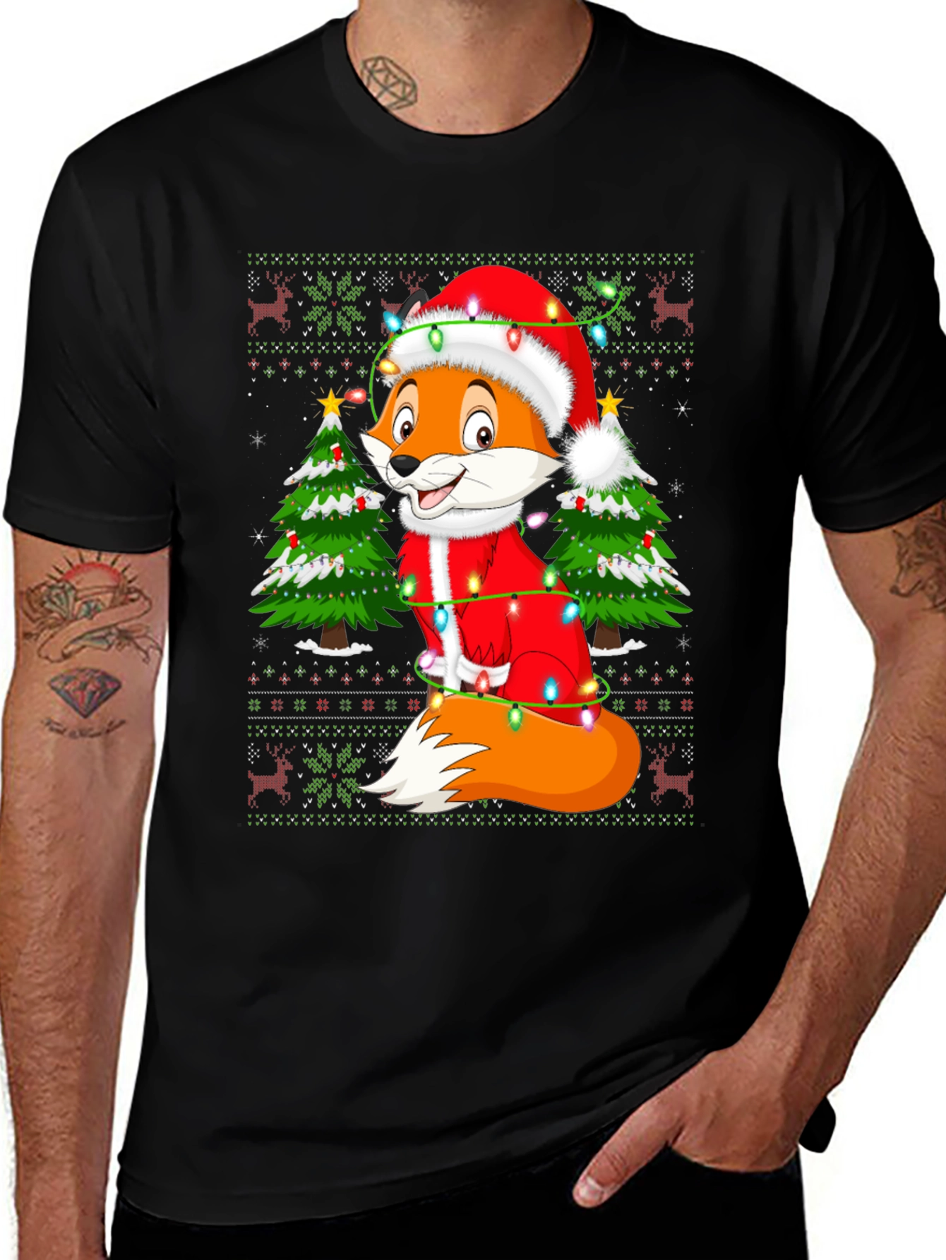 Festive Fox Christmas T-Shirt
