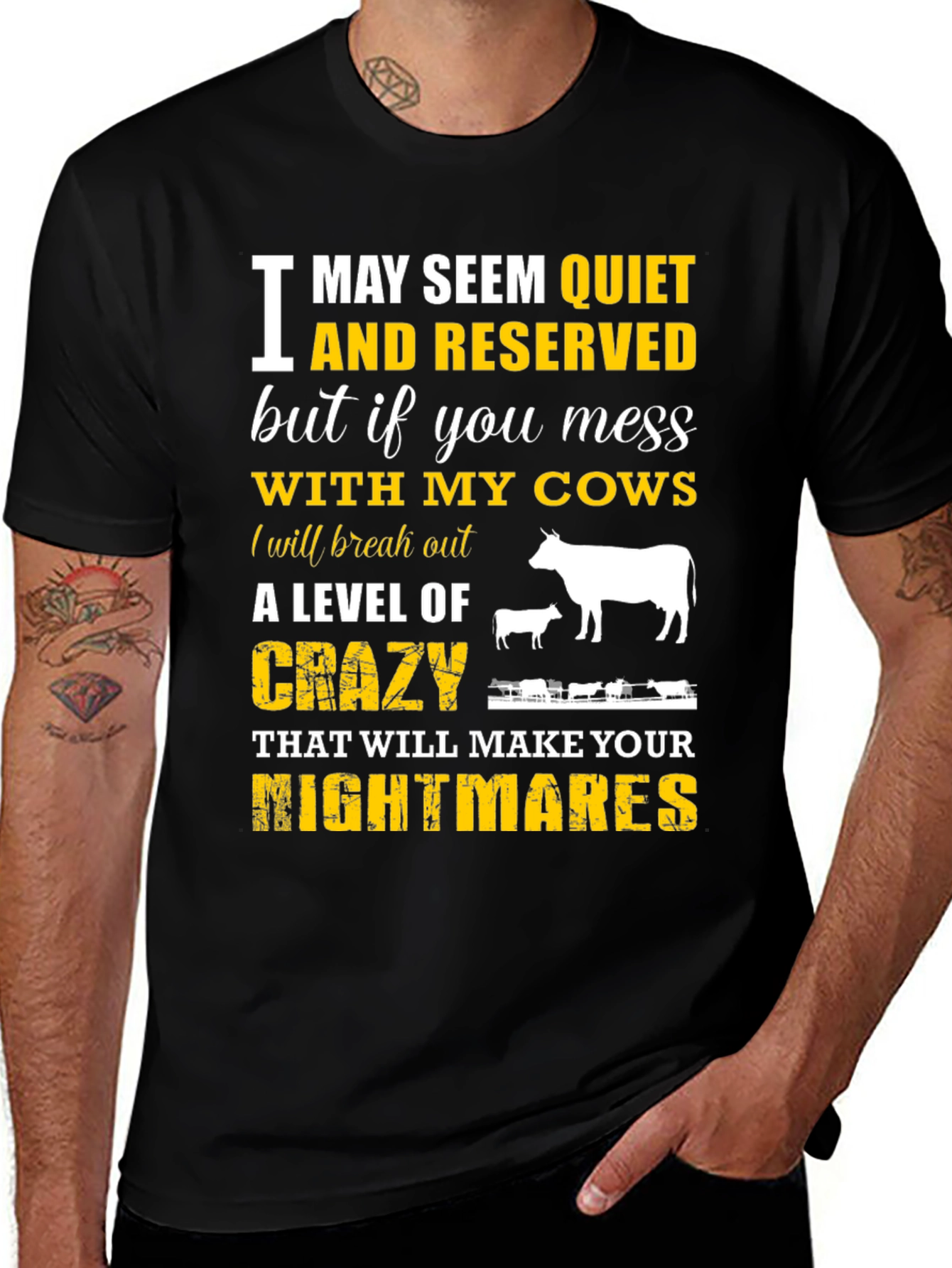 Variant 15 of Quiet & Reserved Cows T-Shirt