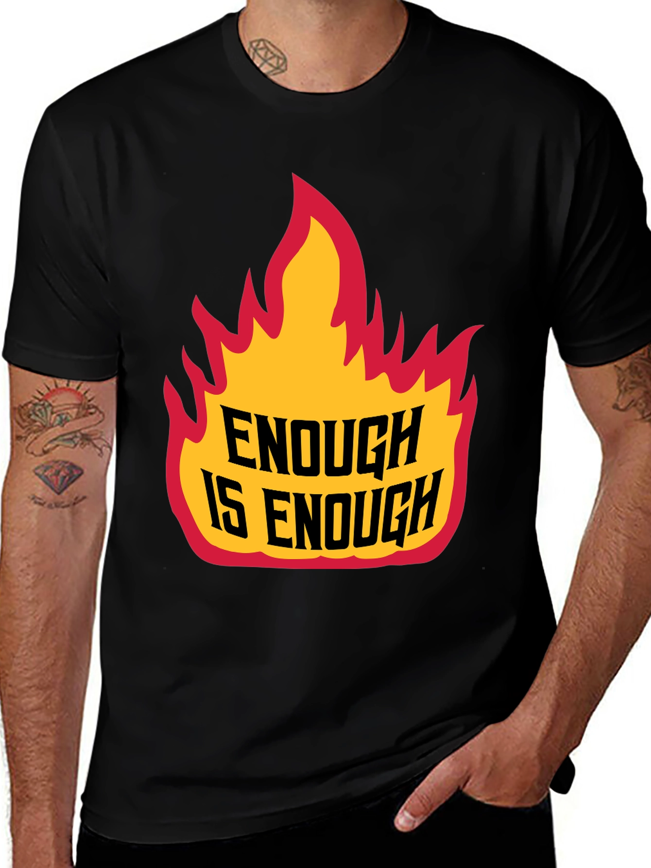 Variant 17 of Enough is Enough Graphic Tee - Bold Statement Shirt