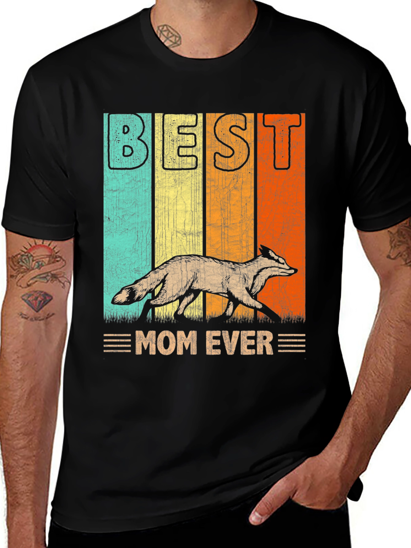 Variant 21 of Best Mom Ever Fox Graphic Tee