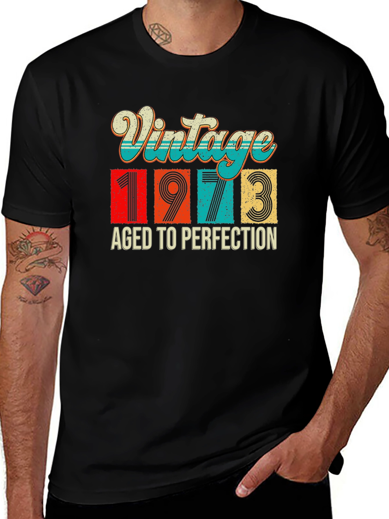 Variant 24 of Vintage 1973 Aged To Perfection T-Shirt