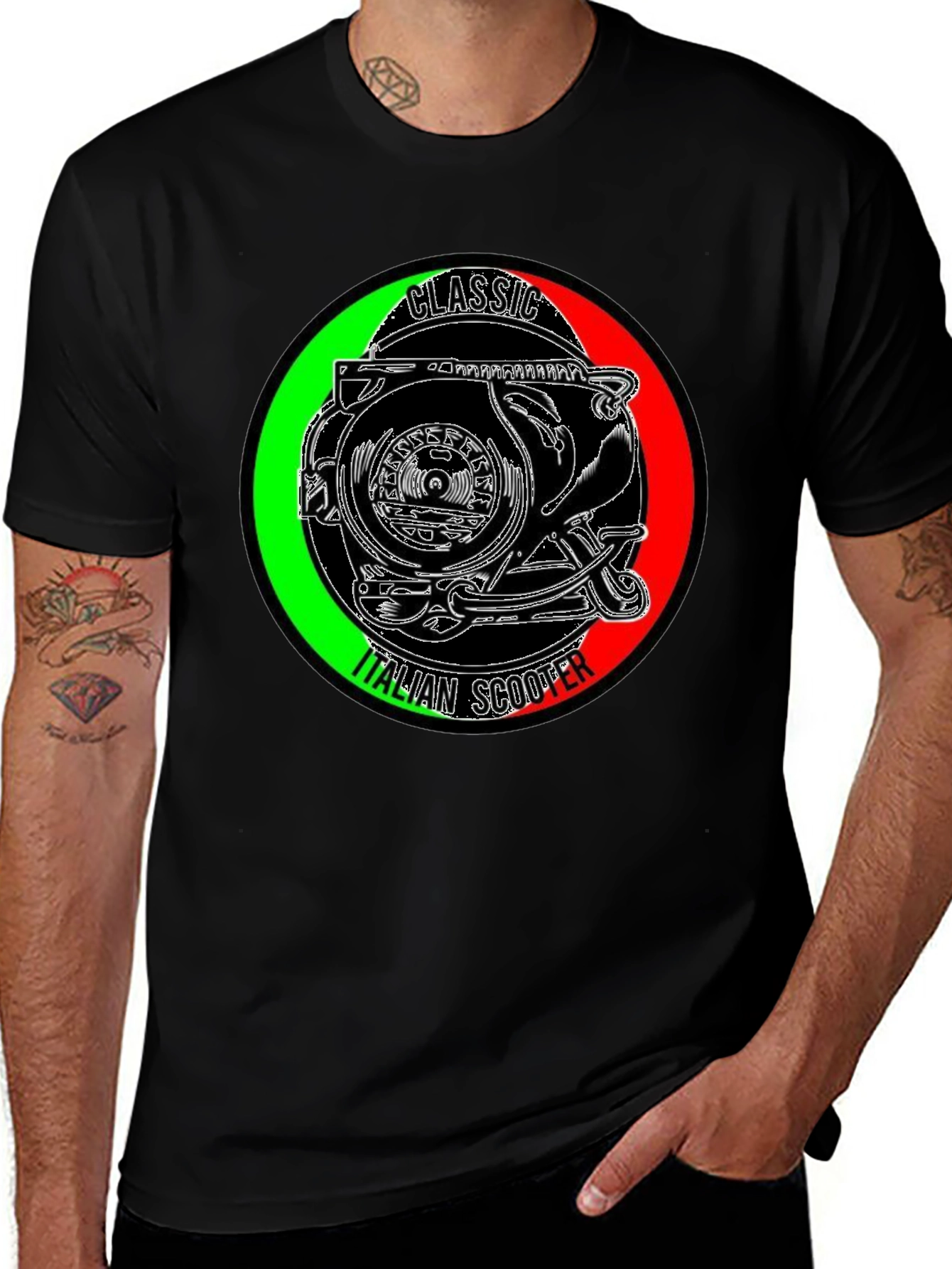 Variant 30 of Classic Italian Scooter T-Shirt