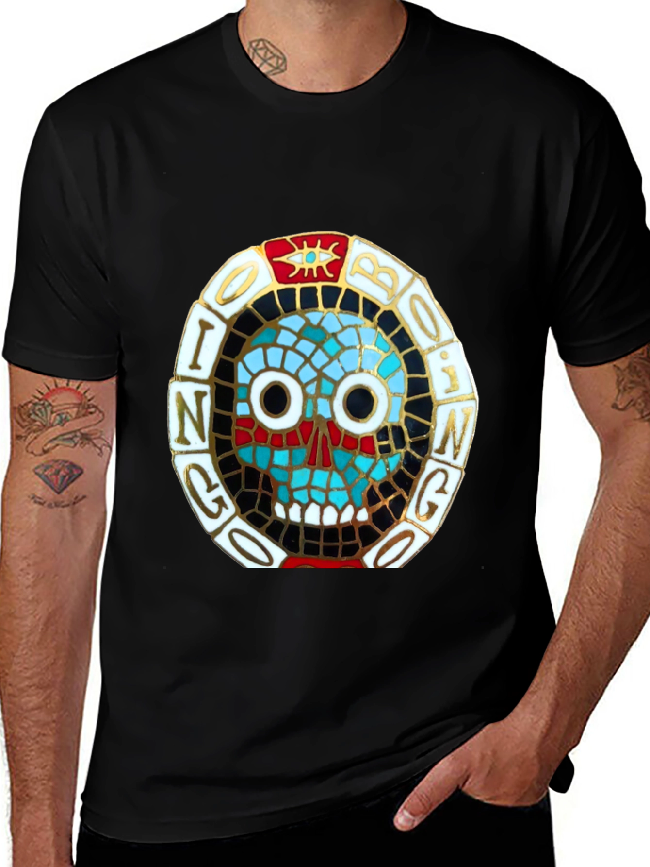 Variant 8 of Oingo Boingo Black Graphic T-Shirt