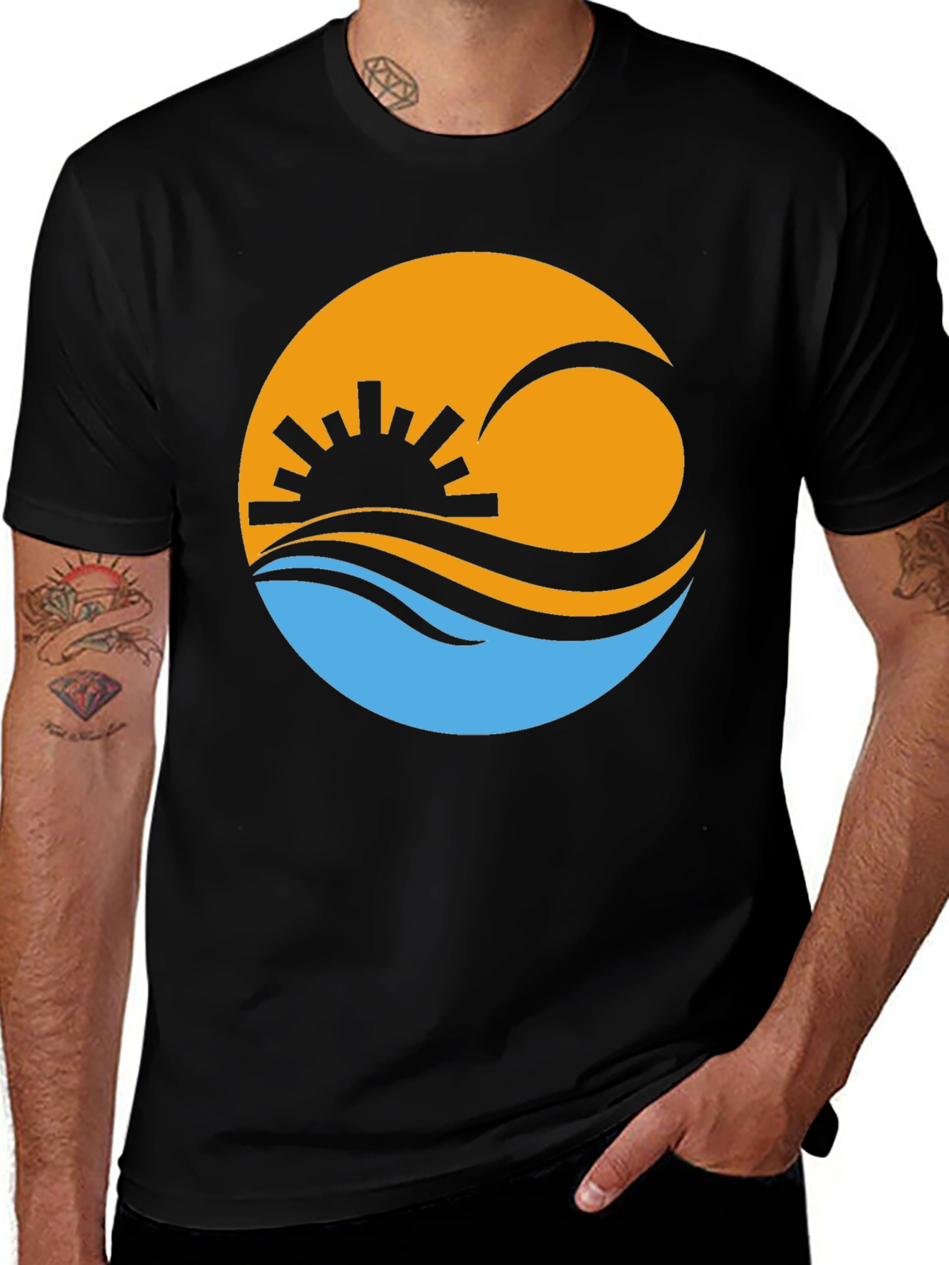 Variant 19 of Sunset Graphic Tee - Stylish Unisex T-Shirt