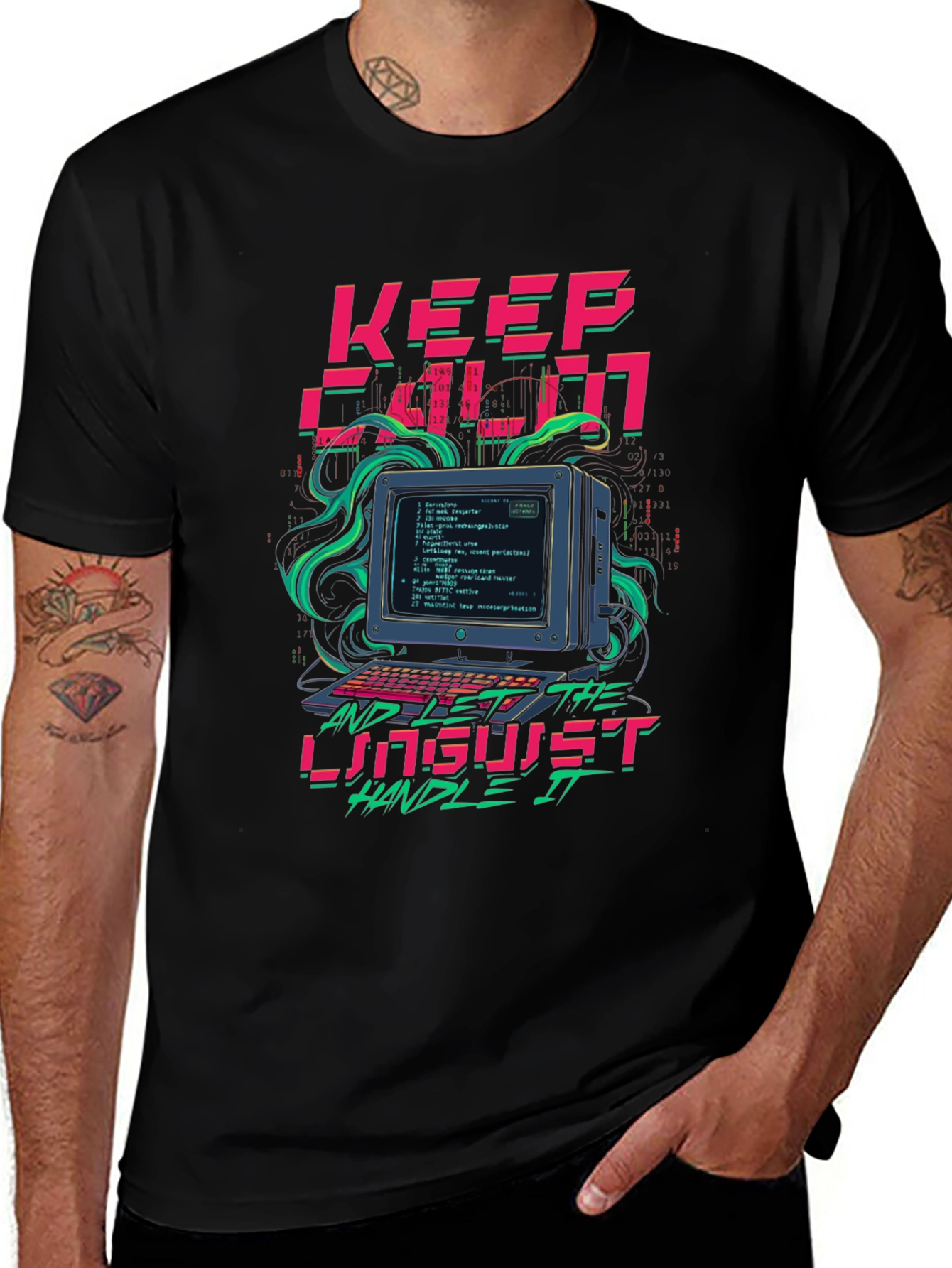 Variant 21 of Keep Calm and Let The Linguist Handle It T-Shirt