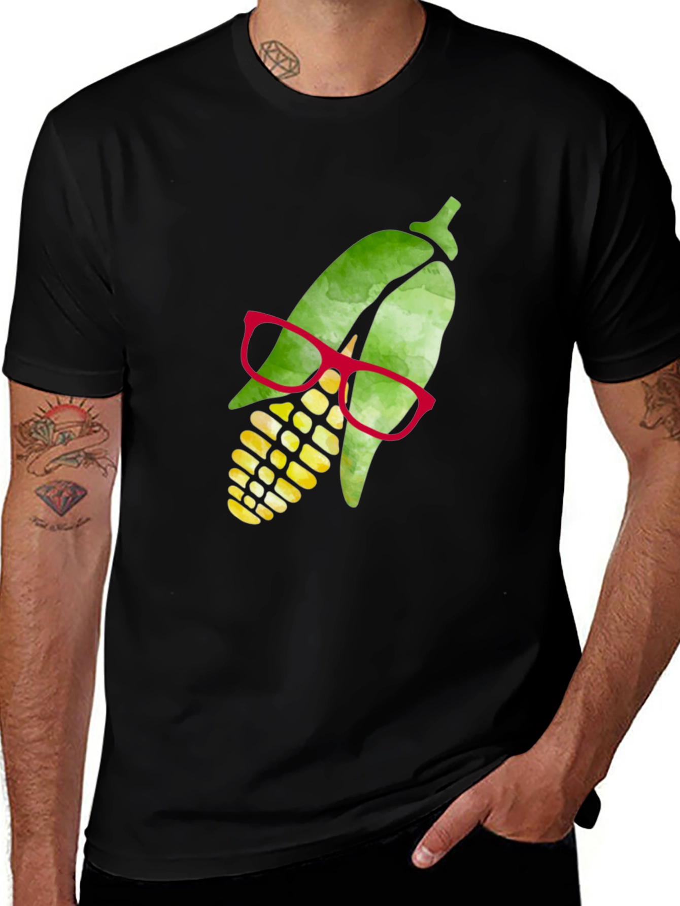 Corn Graphic Tee - Funny Food Shirt