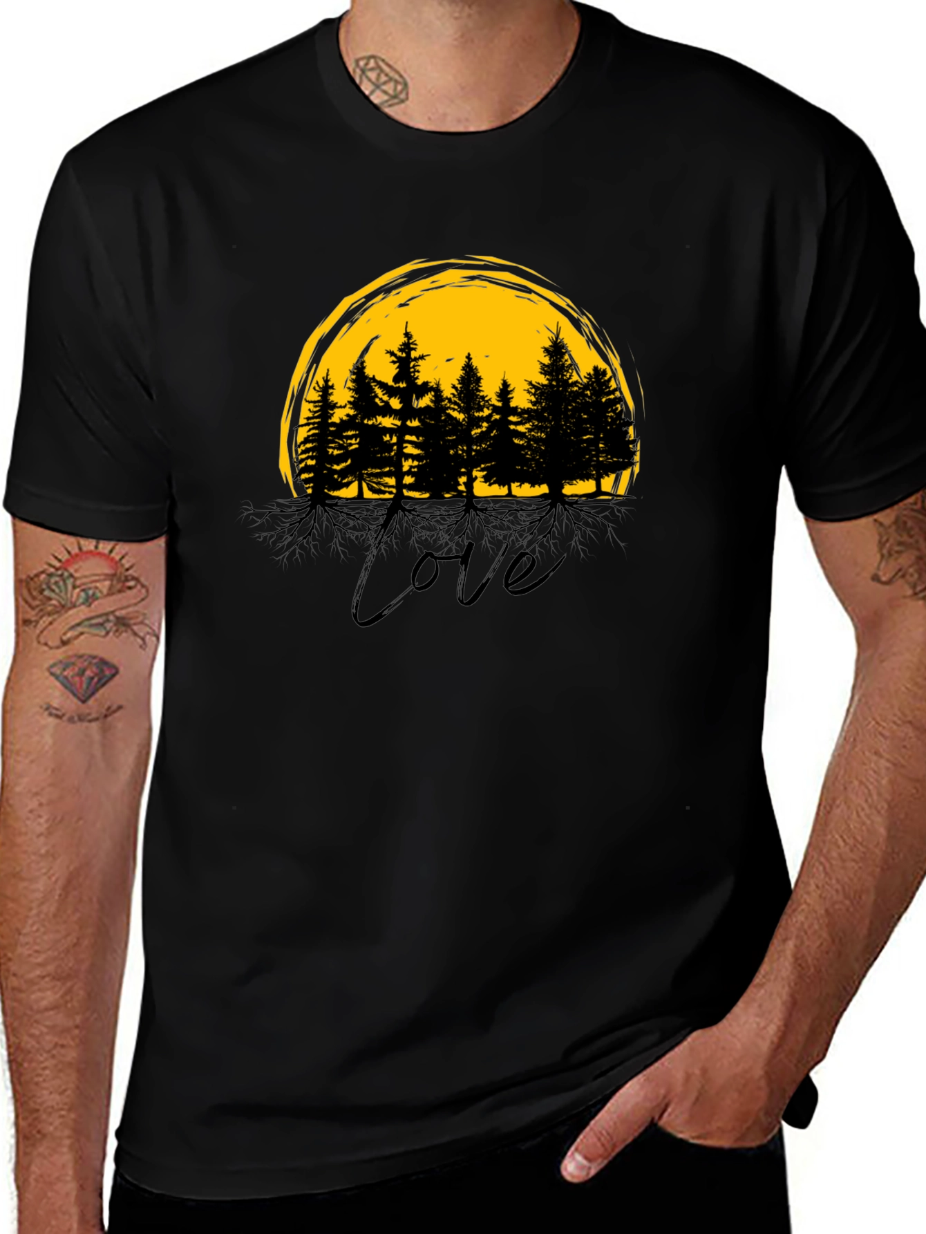 Variant 11 of Nature Love Tree Graphic T-Shirt