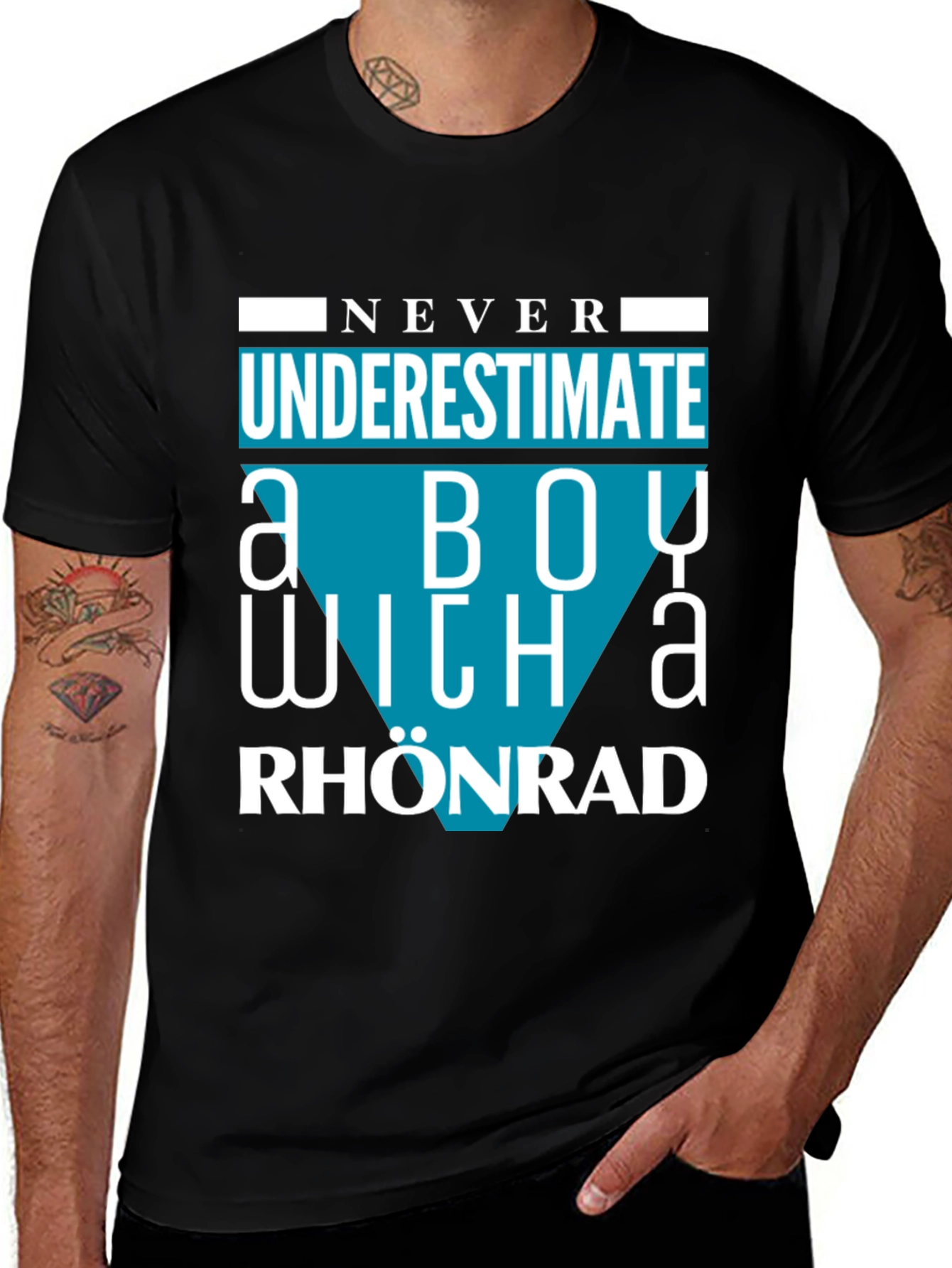 Variant 25 of Never Underestimate A Boy Rhönrad T-Shirt